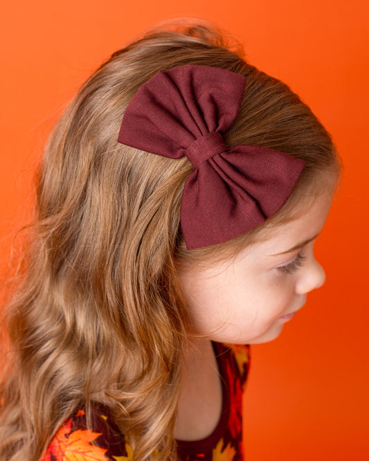 Ember | Bamboo Big Clip on Bow