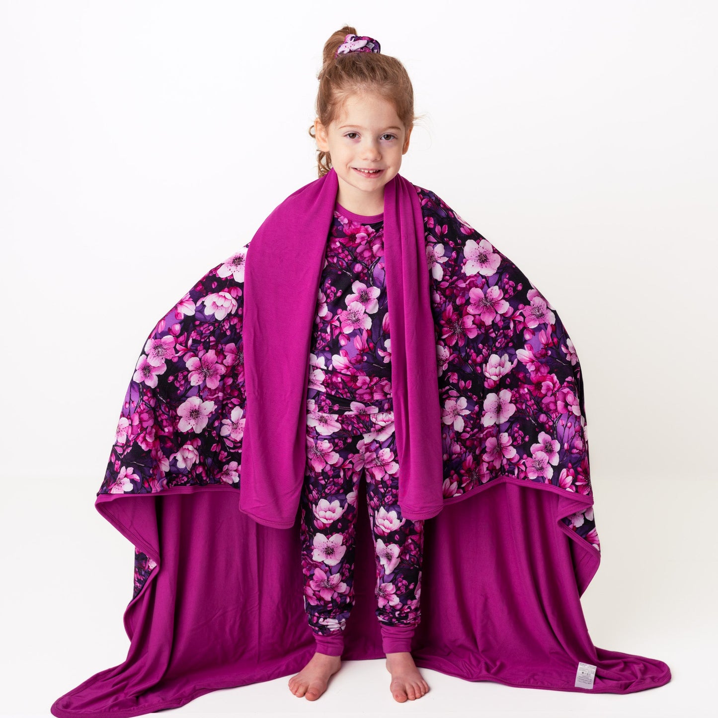 Cherry Blossoms | Bamboo Double Layer Toddler Blanket