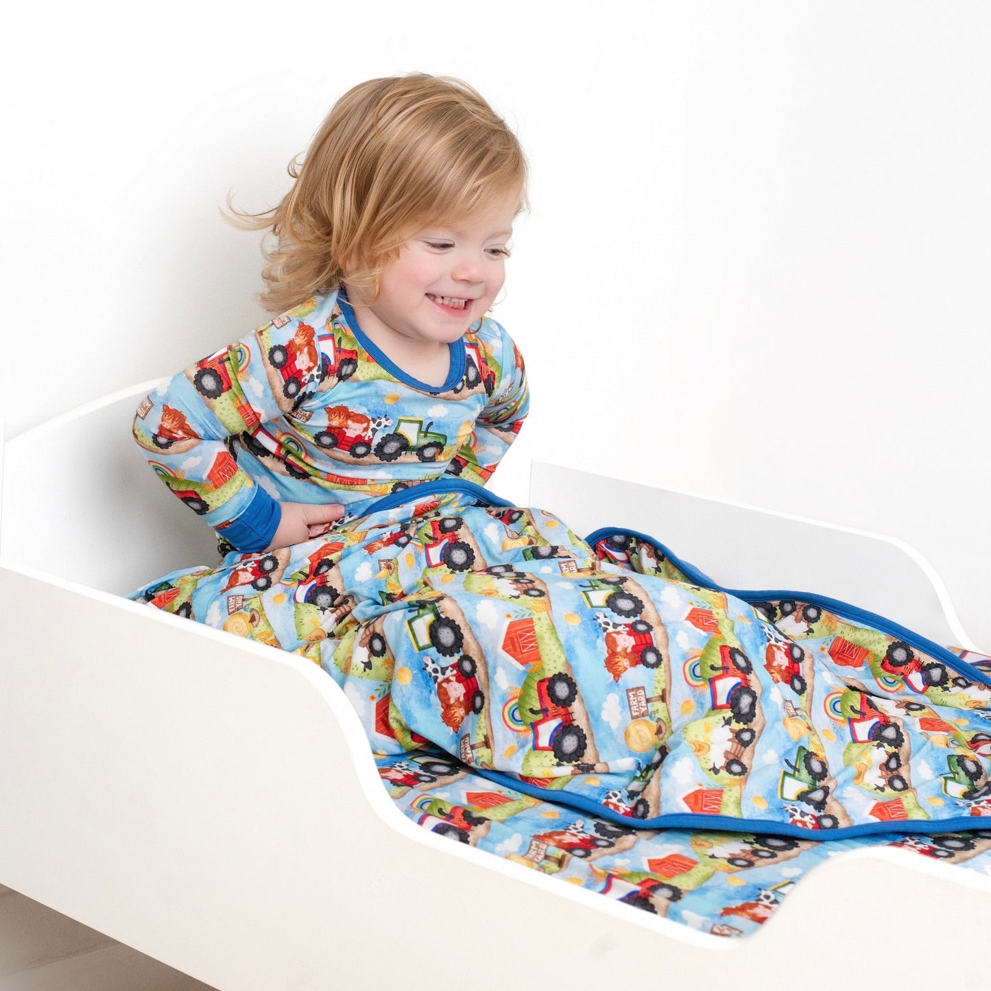 Farm Friends | Bamboo Double Layer Toddler Blanket