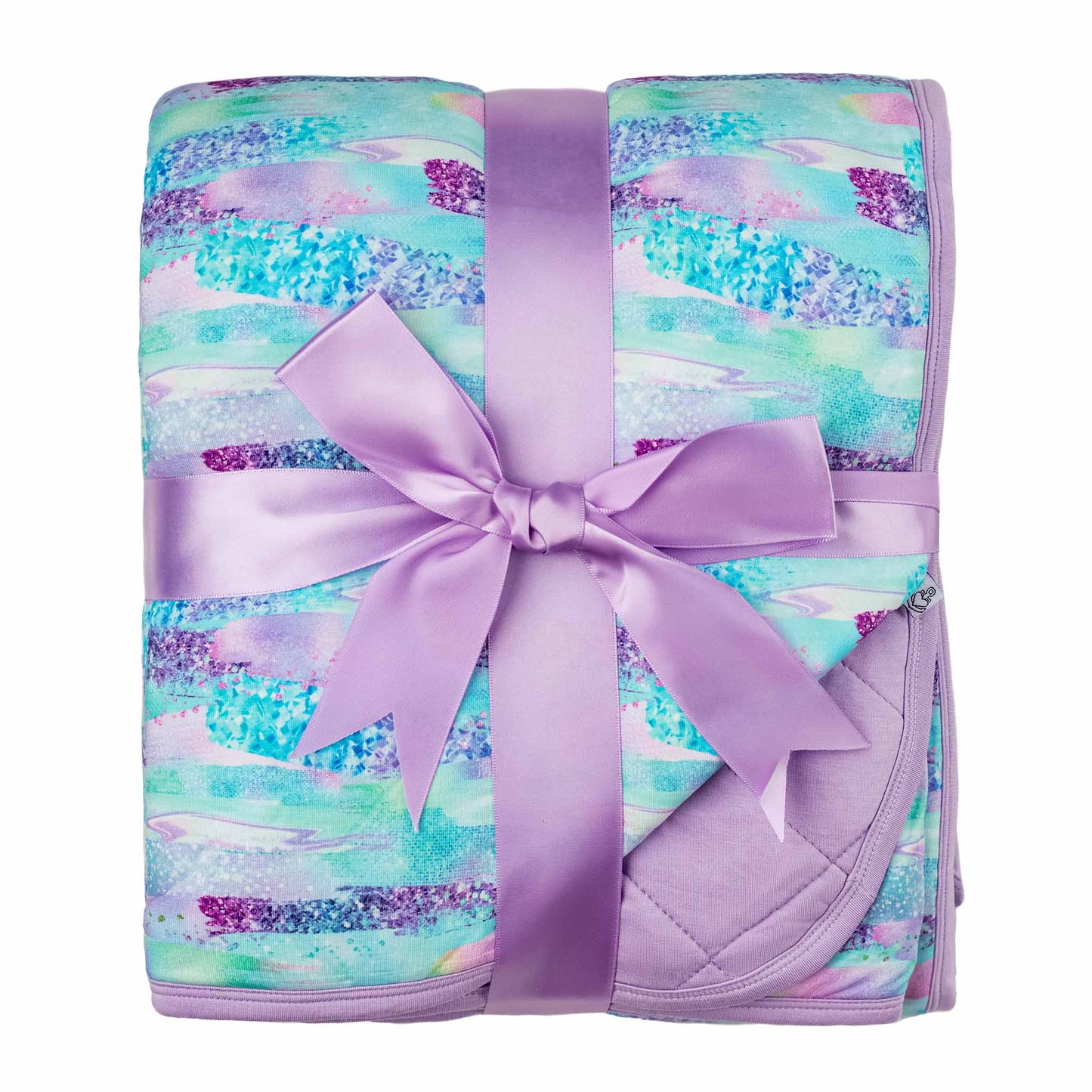 Mermaid Glitter | Bamboo Quilted Toddler Blanket