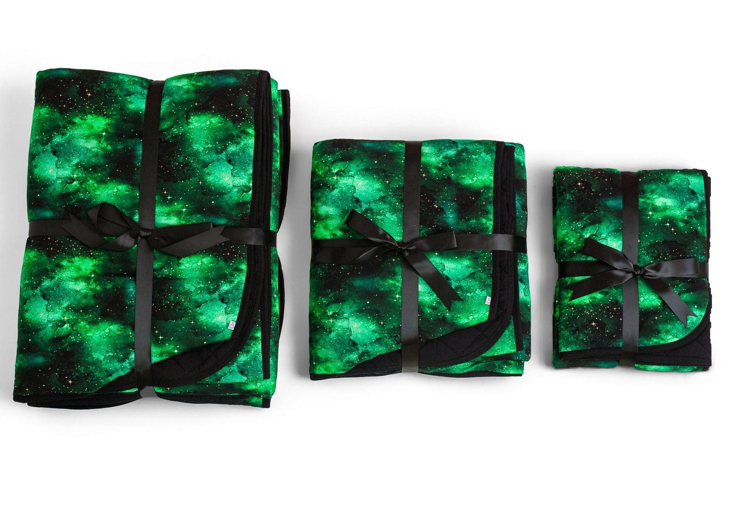 Wicked Cute | Green Galaxy Elixir | Bamboo Quilted Mini Baby Blanket