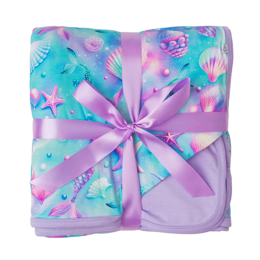 Magical Mermaid Shells | Double Layer Bamboo Adult Blanket