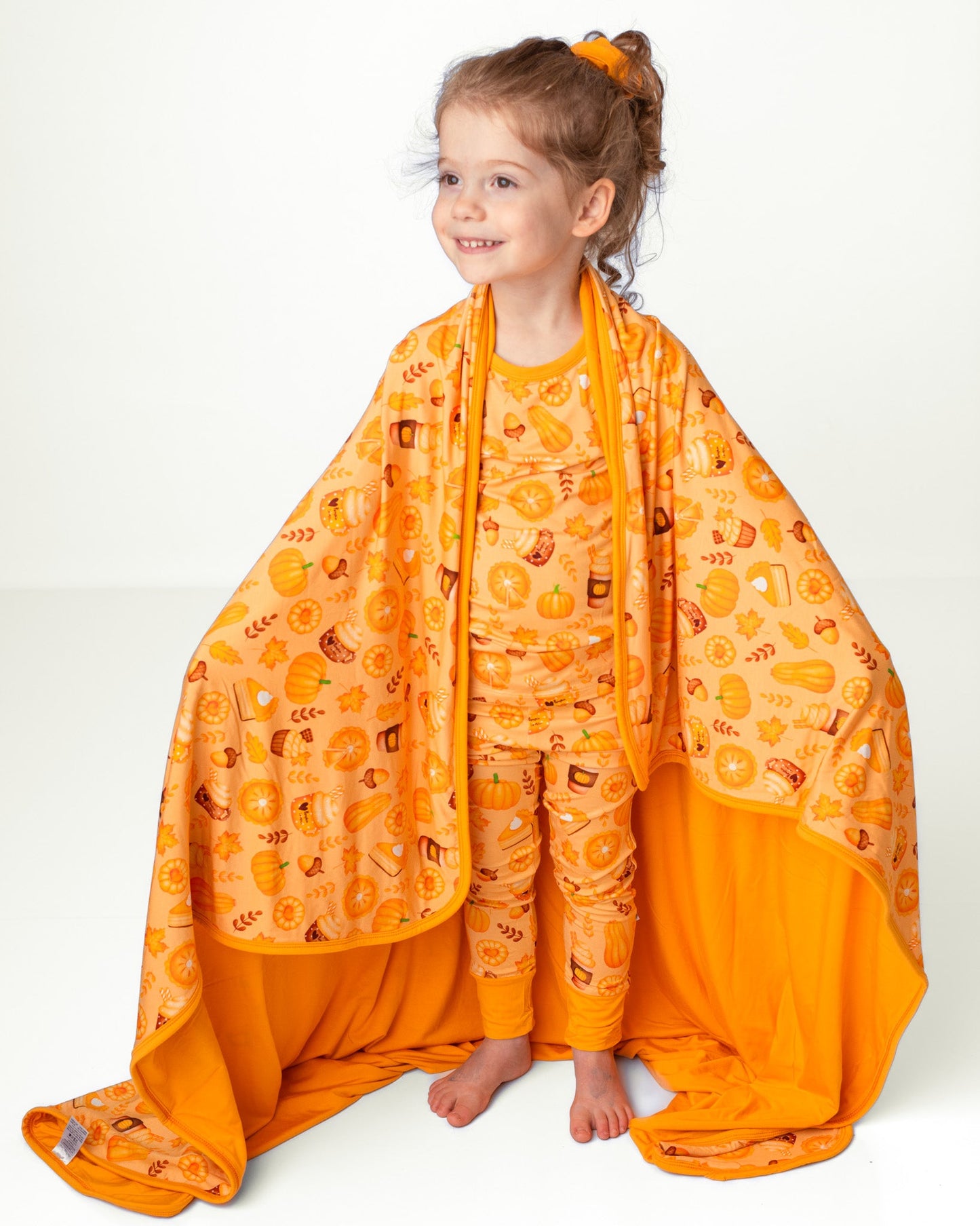 Pumpkin Lover | Bamboo Double Layer Toddler Blanket