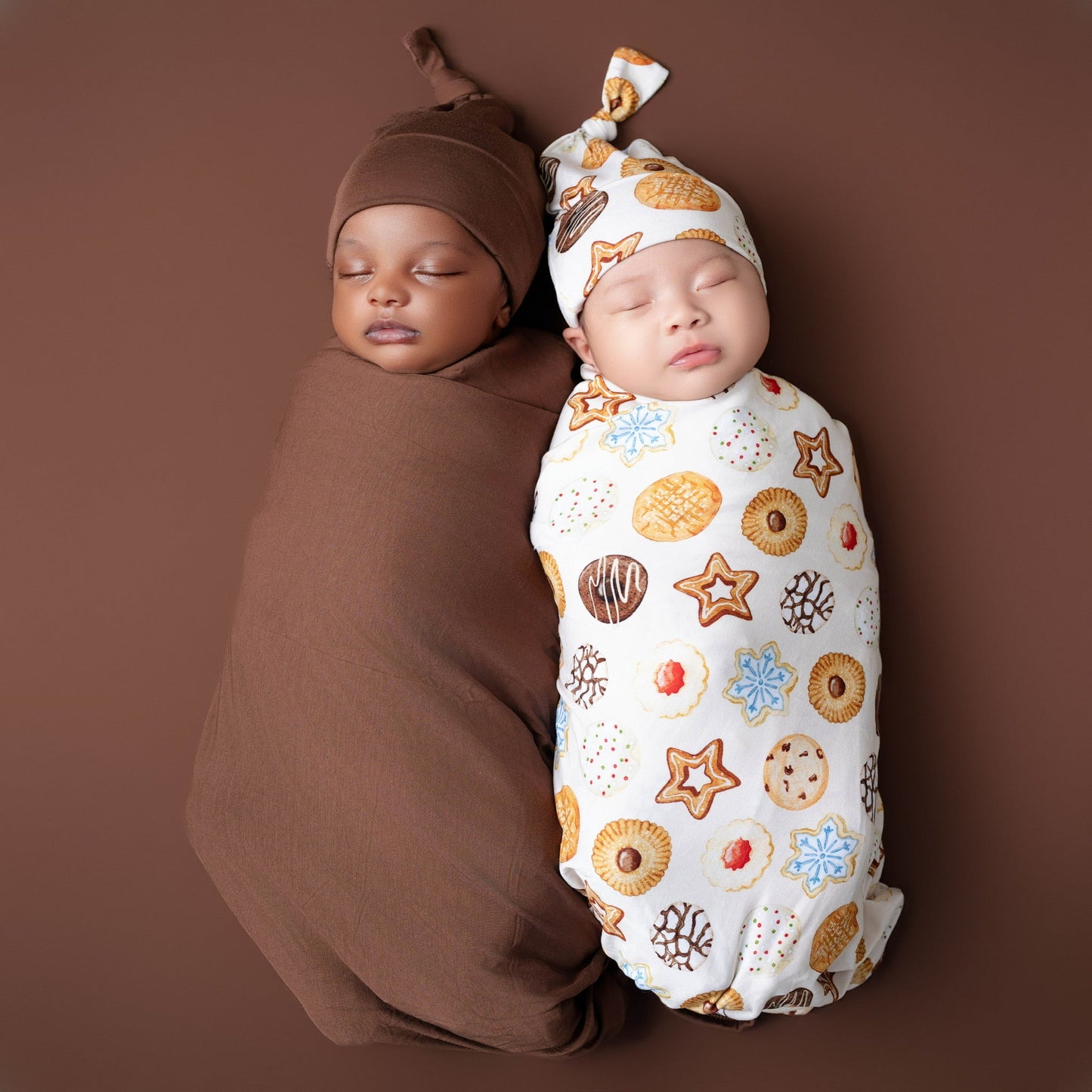 Christmas | Chocolate | Bamboo Swaddle Blanket