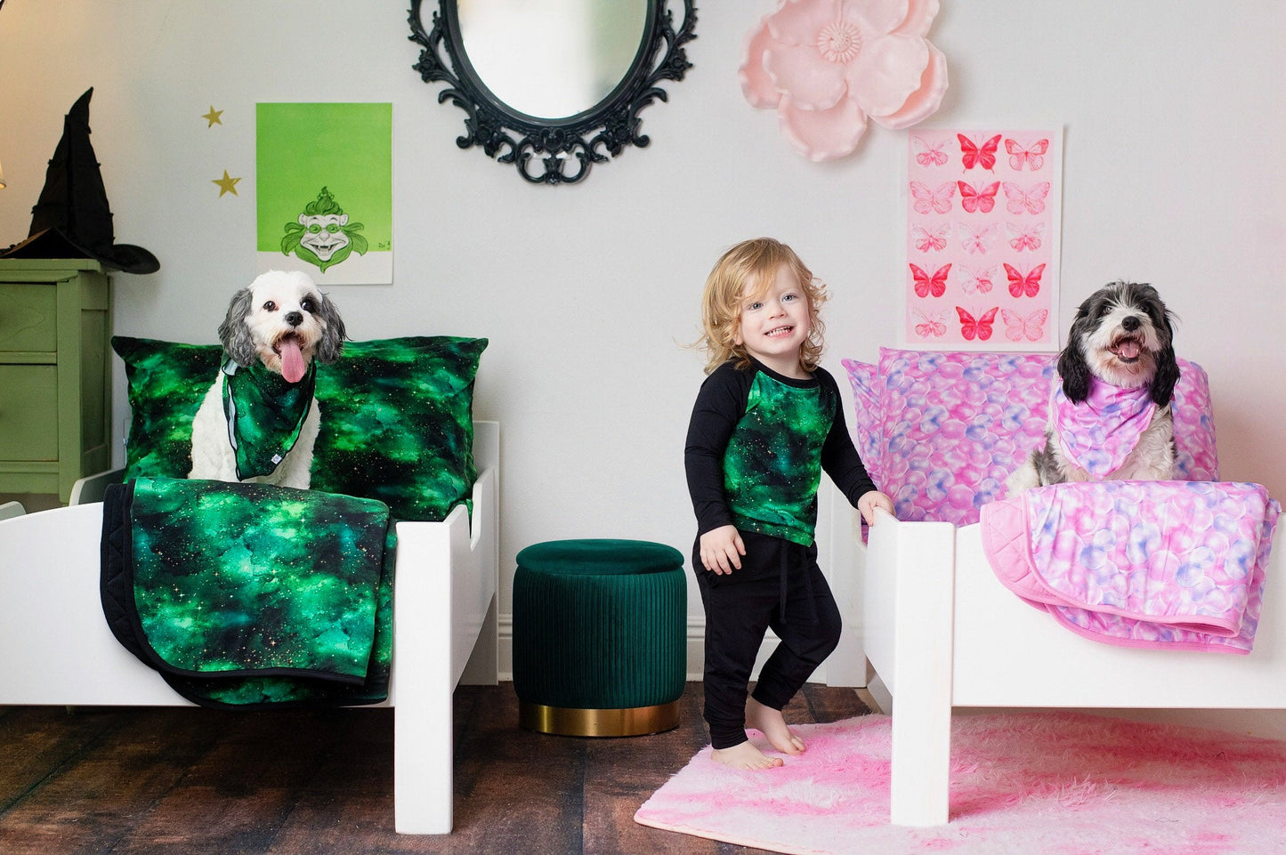 Wicked Cute | Green Galaxy Elixir | Bamboo Pillowcases (2 Pack)
