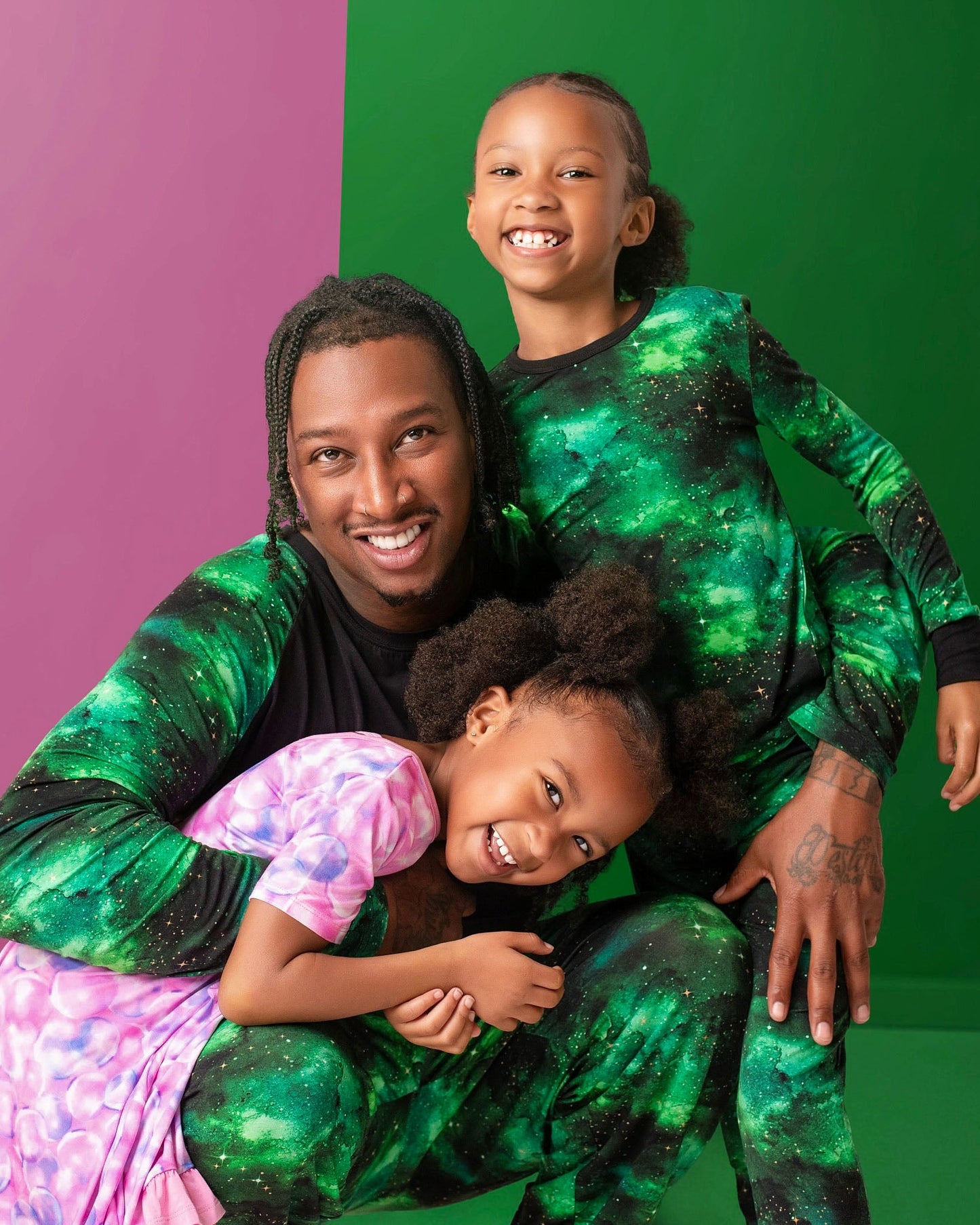 Wicked Cute | Green Galaxy Elixir | Men’s Bamboo Lounge Pants