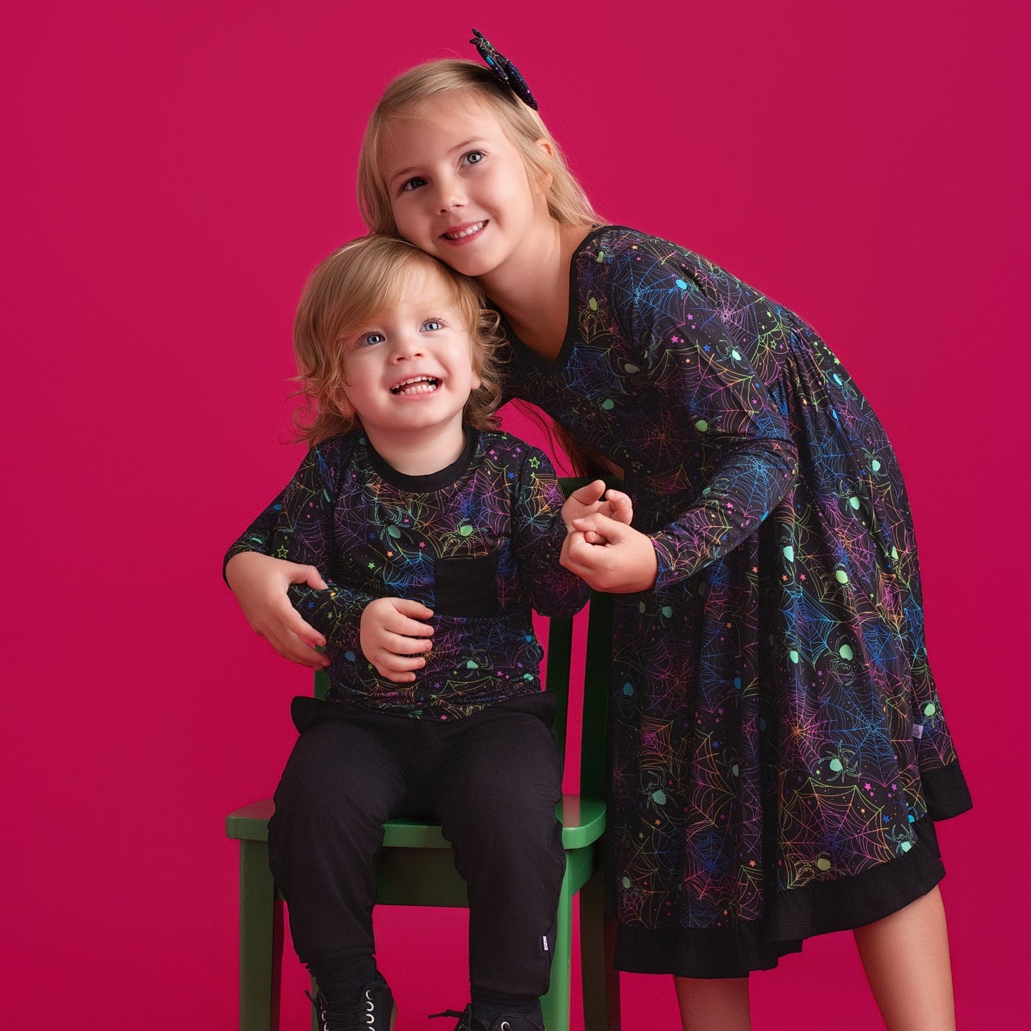 Halloween | Spooky Webs | Bamboo Toddler & Kids Pocket T-Shirt