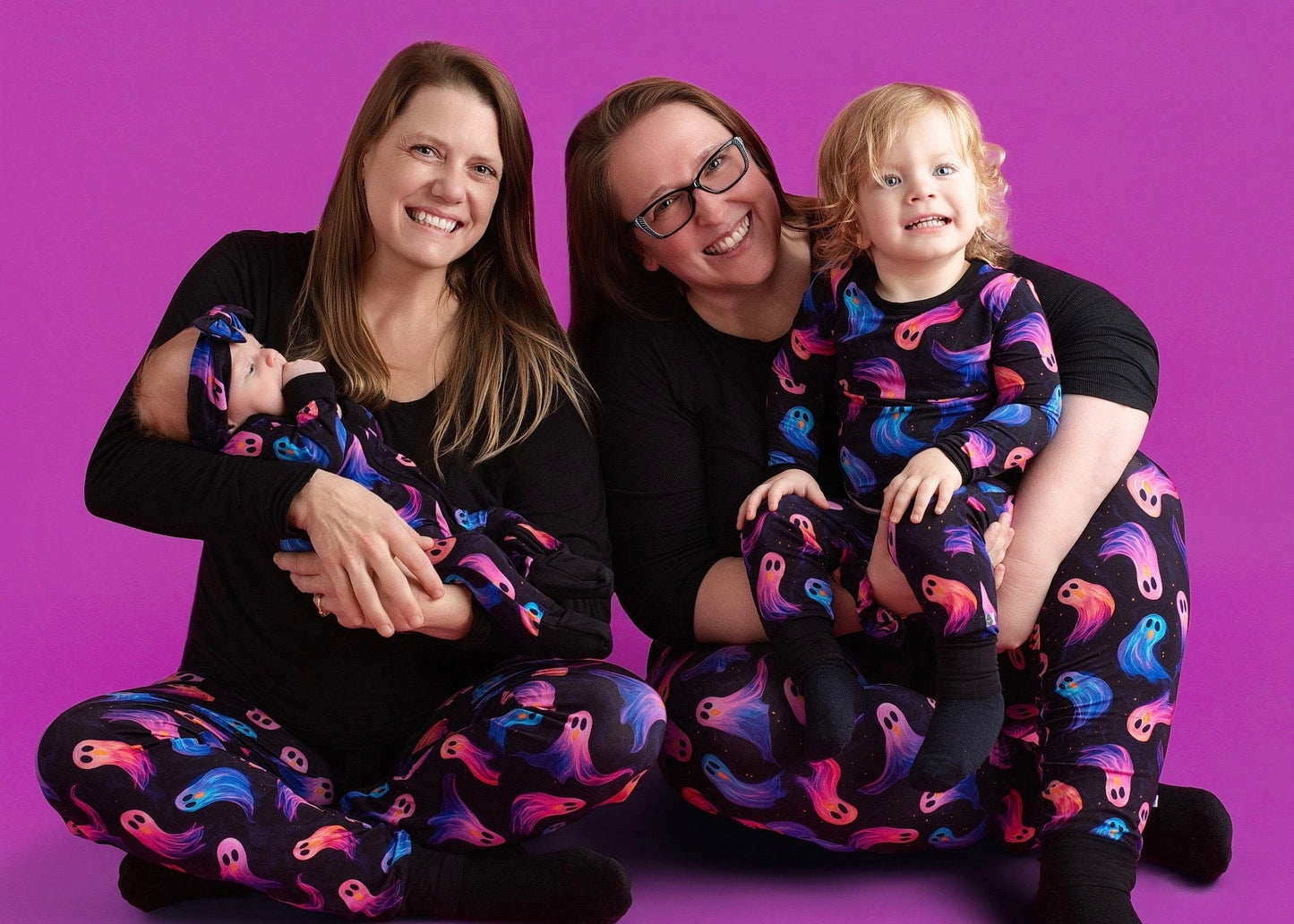 Halloween | Whirling Ghosts | Women's Bamboo Jogger Pajama Pants