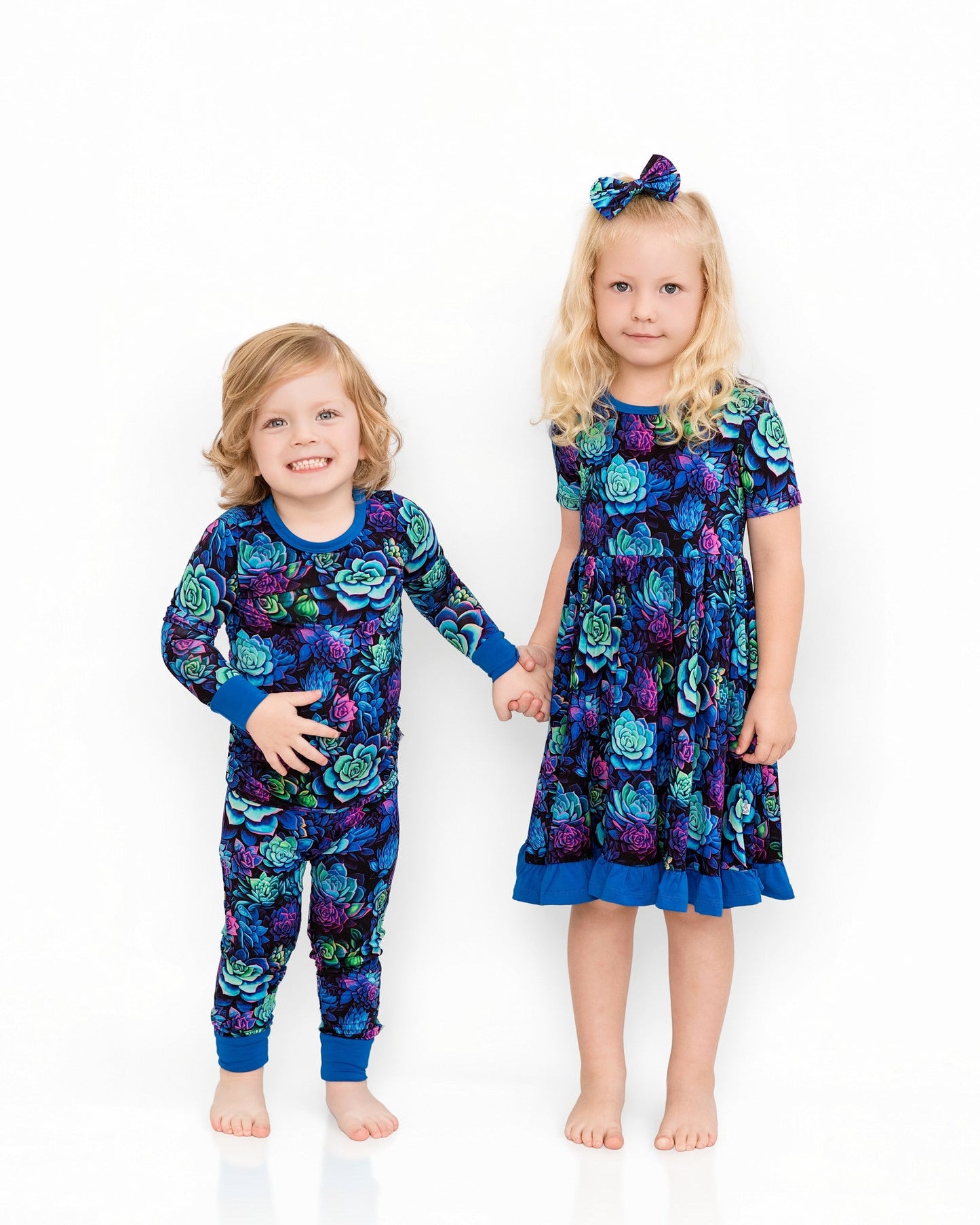 Electric Succulents | Bamboo Two-Piece Pajamas