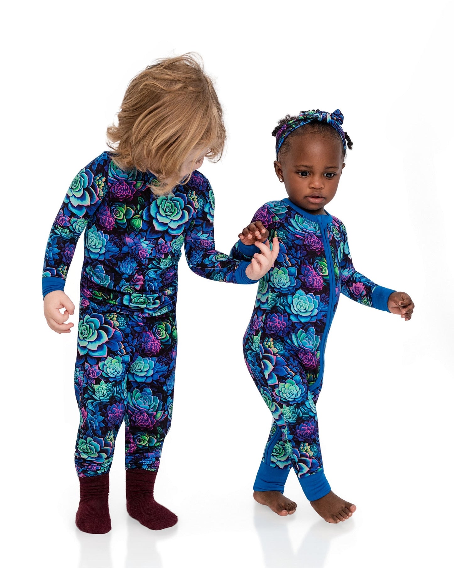 Electric Succulents | Bamboo Two-Piece Pajamas