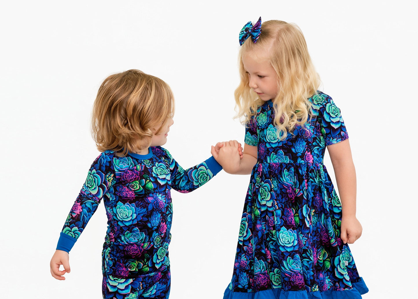 Electric Succulents | Bamboo Two-Piece Pajamas