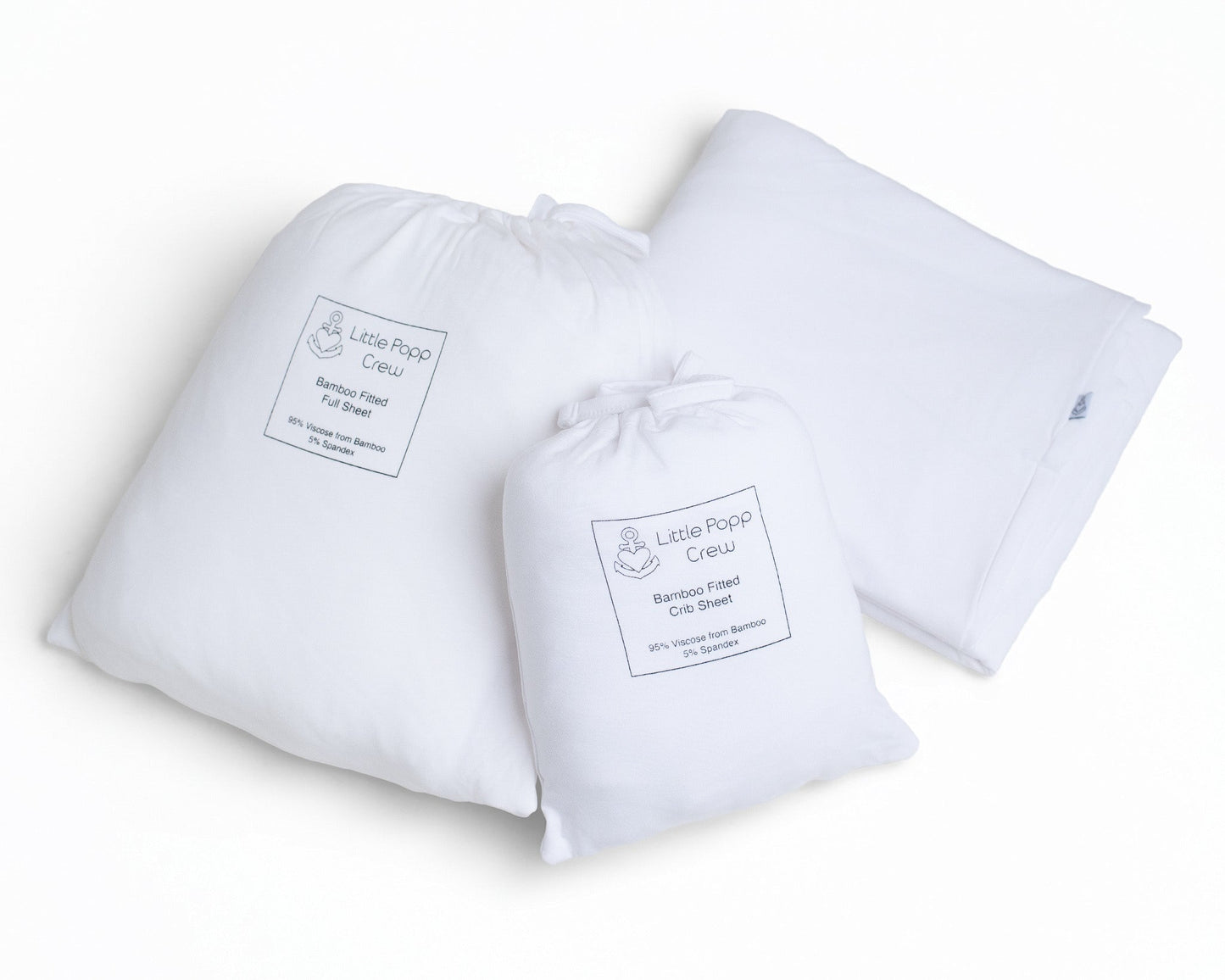 White | Bamboo Crib Sheet