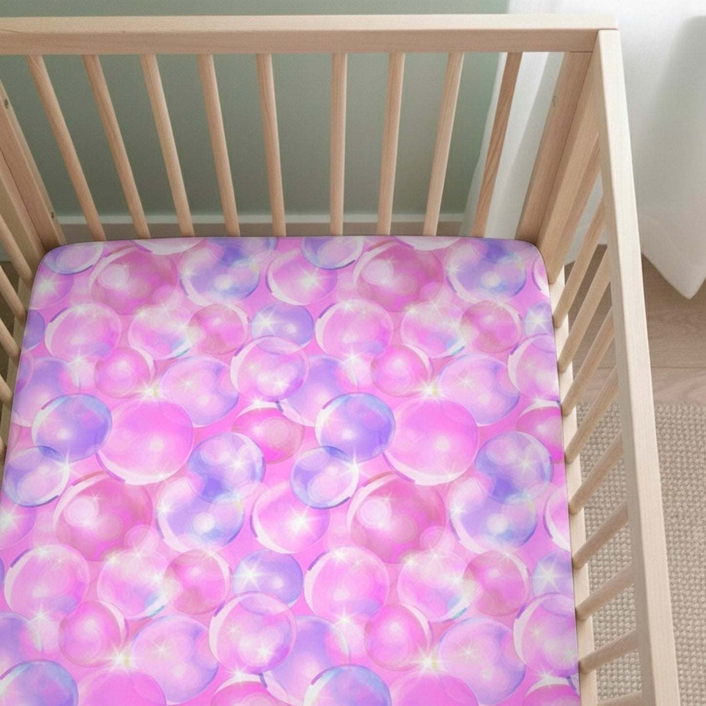 Wicked Cute | Bubbles | Bamboo Crib Sheet