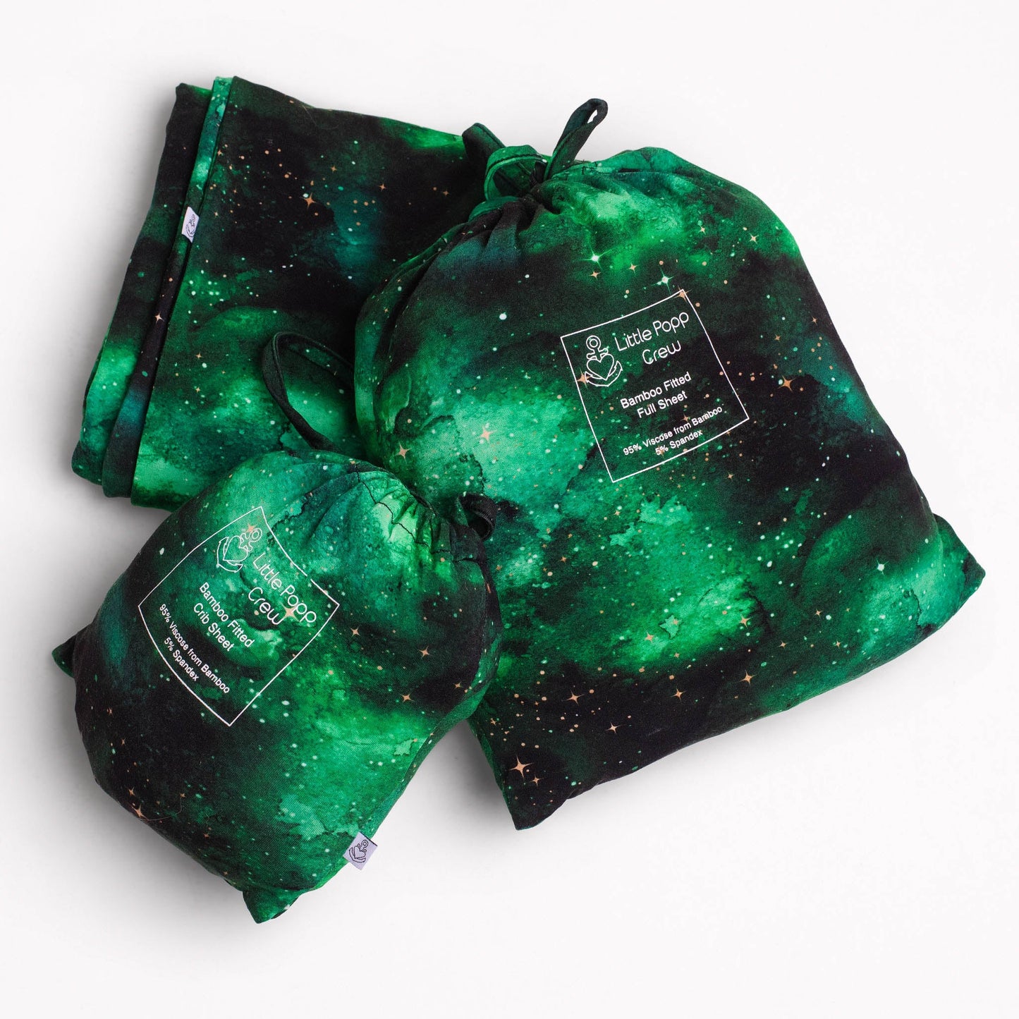 Wicked Cute | Green Galaxy Elixir | Bamboo Crib Sheet