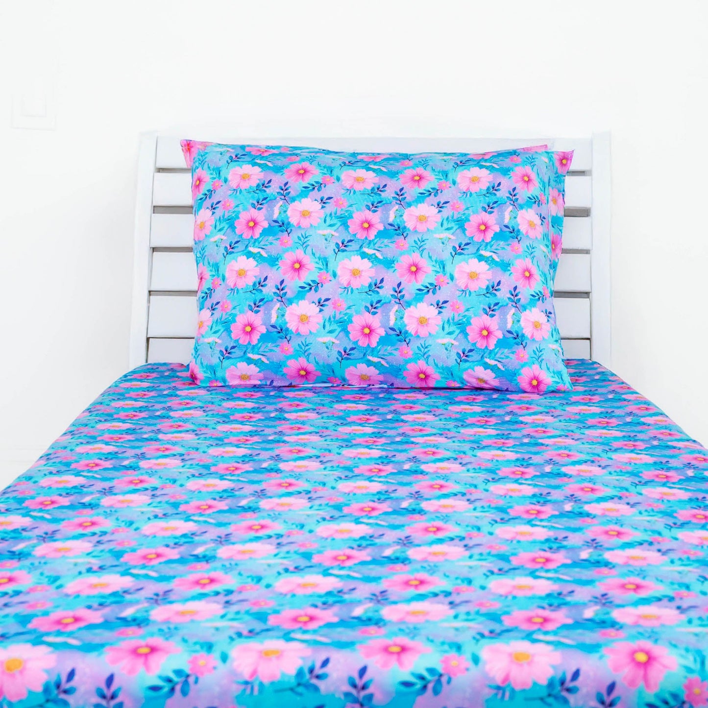 Dreamy Cosmos | Bamboo Twin Fitted Sheet & 2 Pillowcases