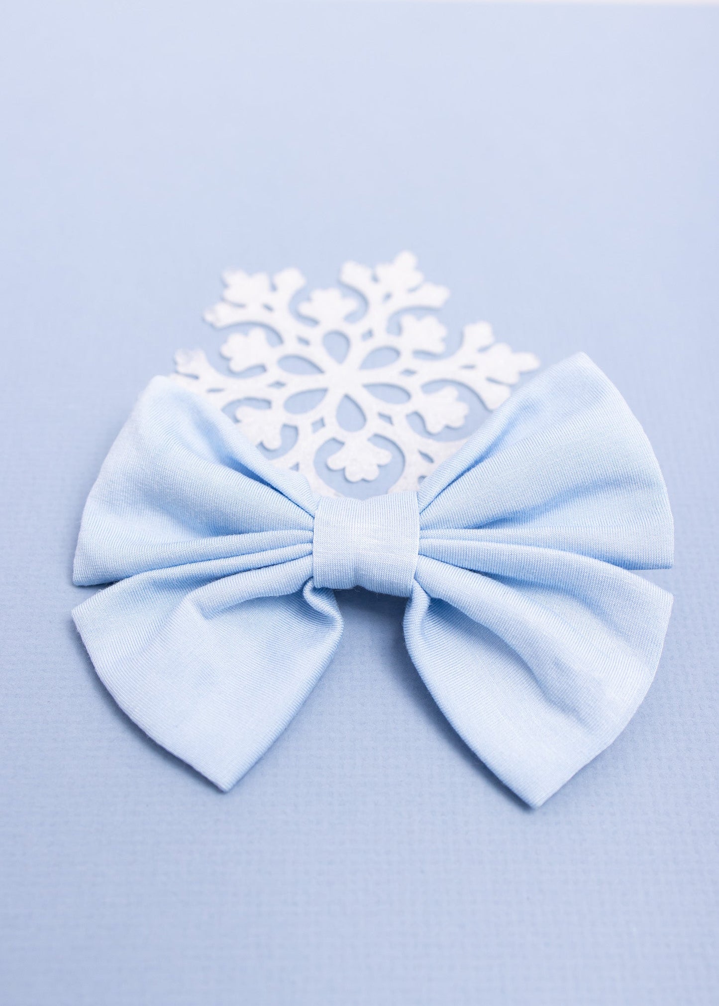 Icy Blue | Large Clip Bow