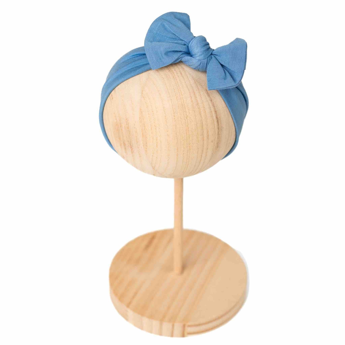 Steel Blue | Bamboo Headband Bow