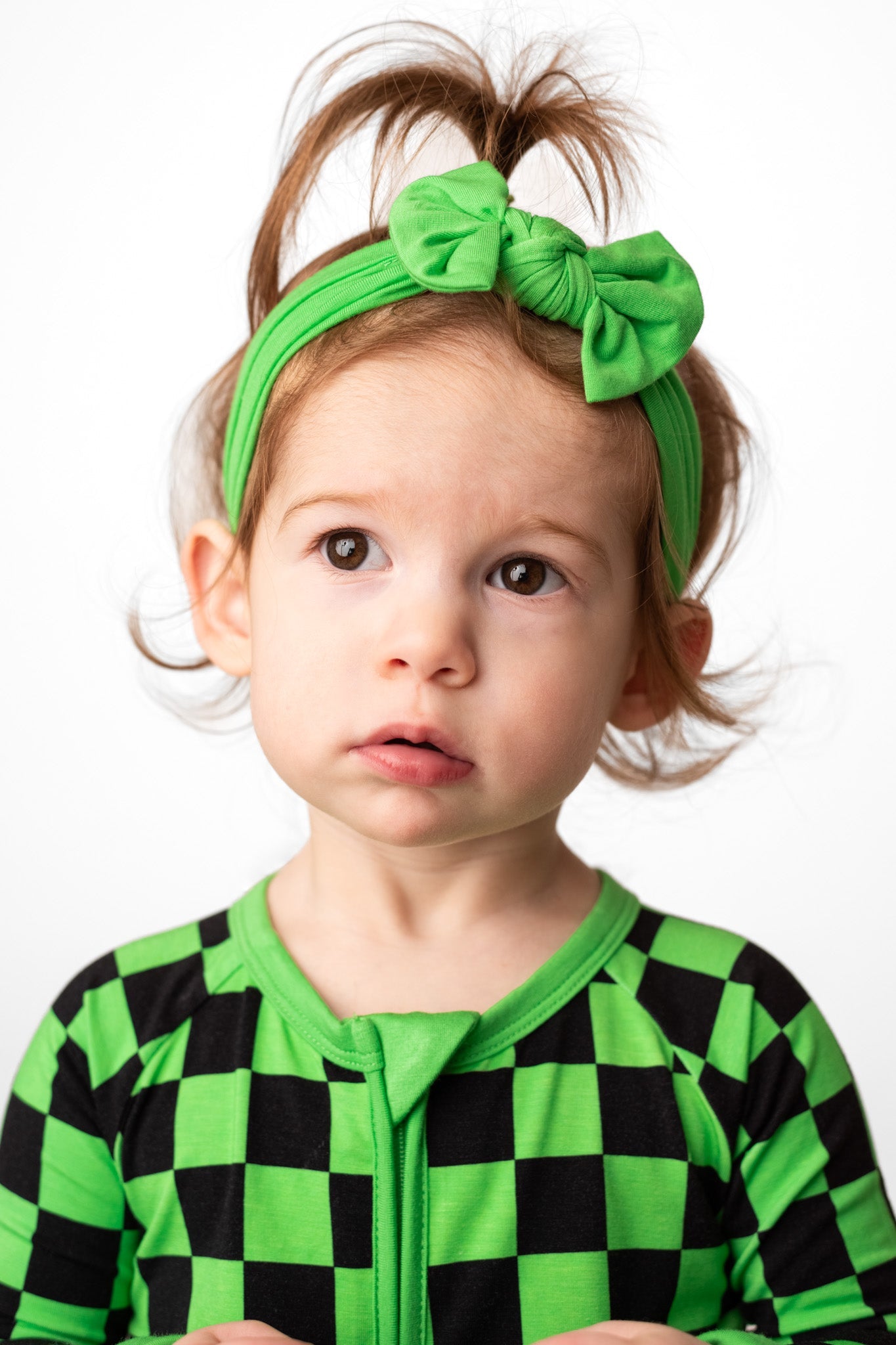 Green | Bamboo Headband Bow