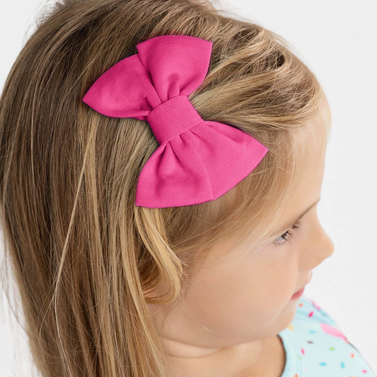 Watermelon Pink | Small Clip Bow