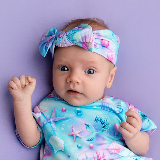 Magical Mermaid Shells | Bamboo Headband Bow