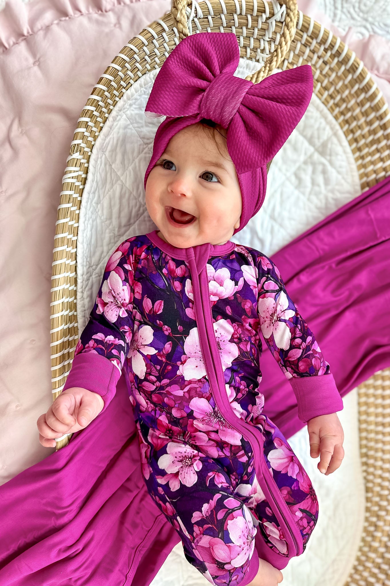 Cherry Blossoms | Bamboo Zipper Pajamas