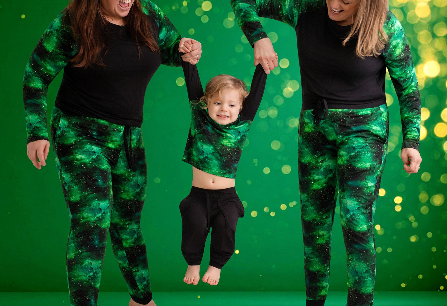 Wicked Cute | Green Galaxy Elixir | Women's Bamboo Joggers