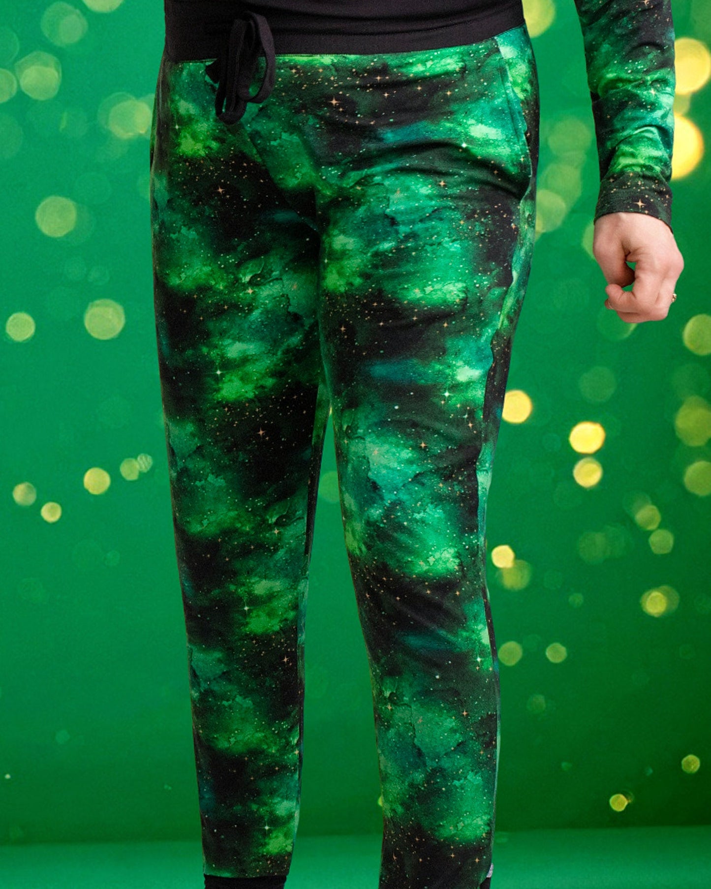Wicked Cute | Green Galaxy Elixir | Women's Bamboo Joggers