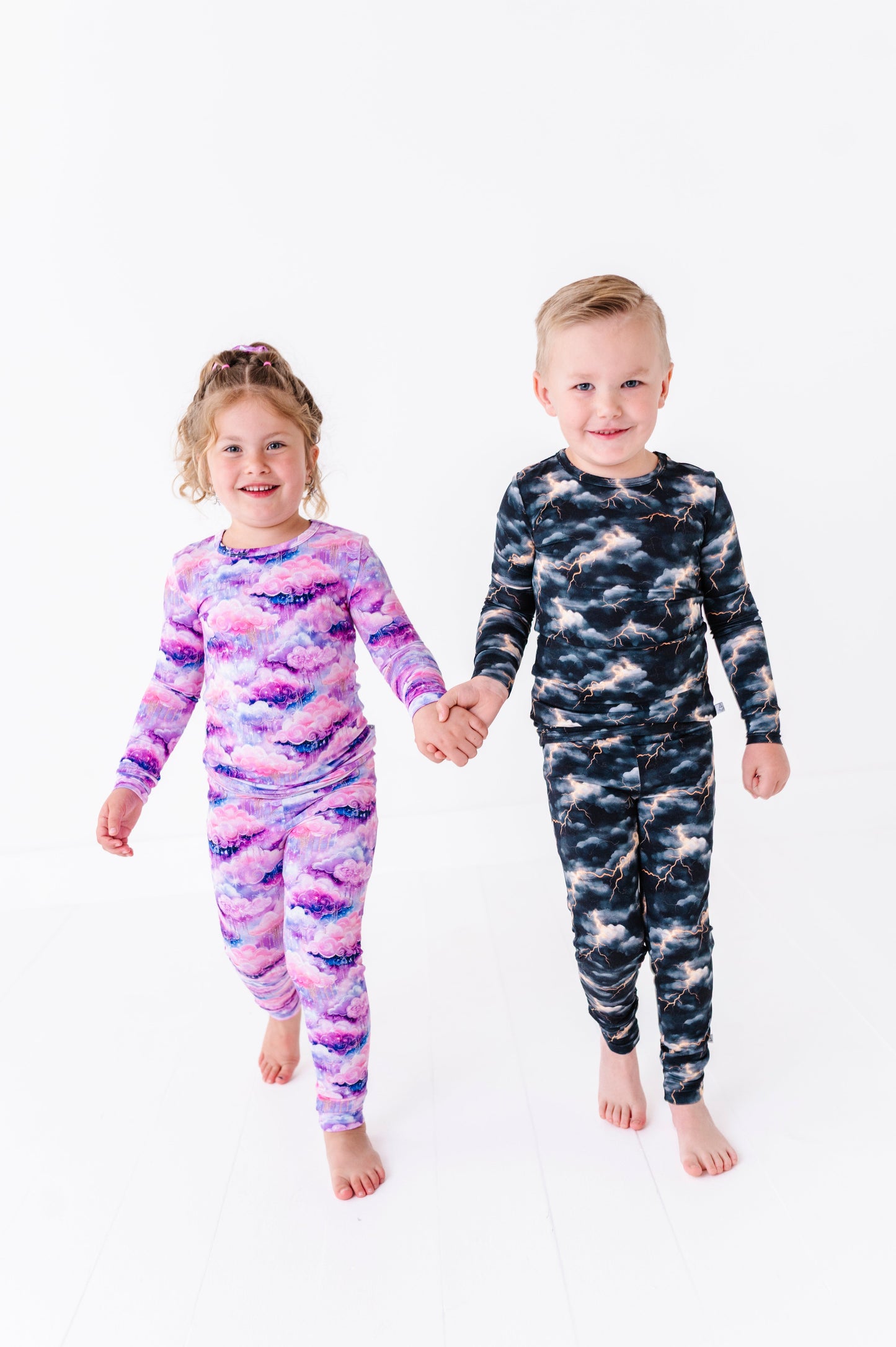 Shimmer Clouds | Bamboo Two-Piece Pajamas
