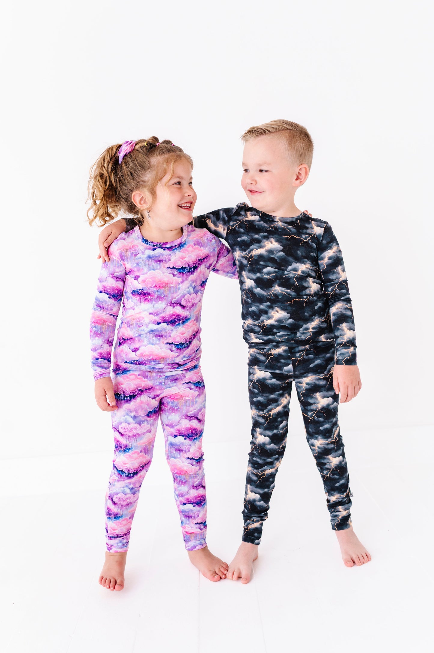 Shimmer Clouds | Bamboo Two-Piece Pajamas