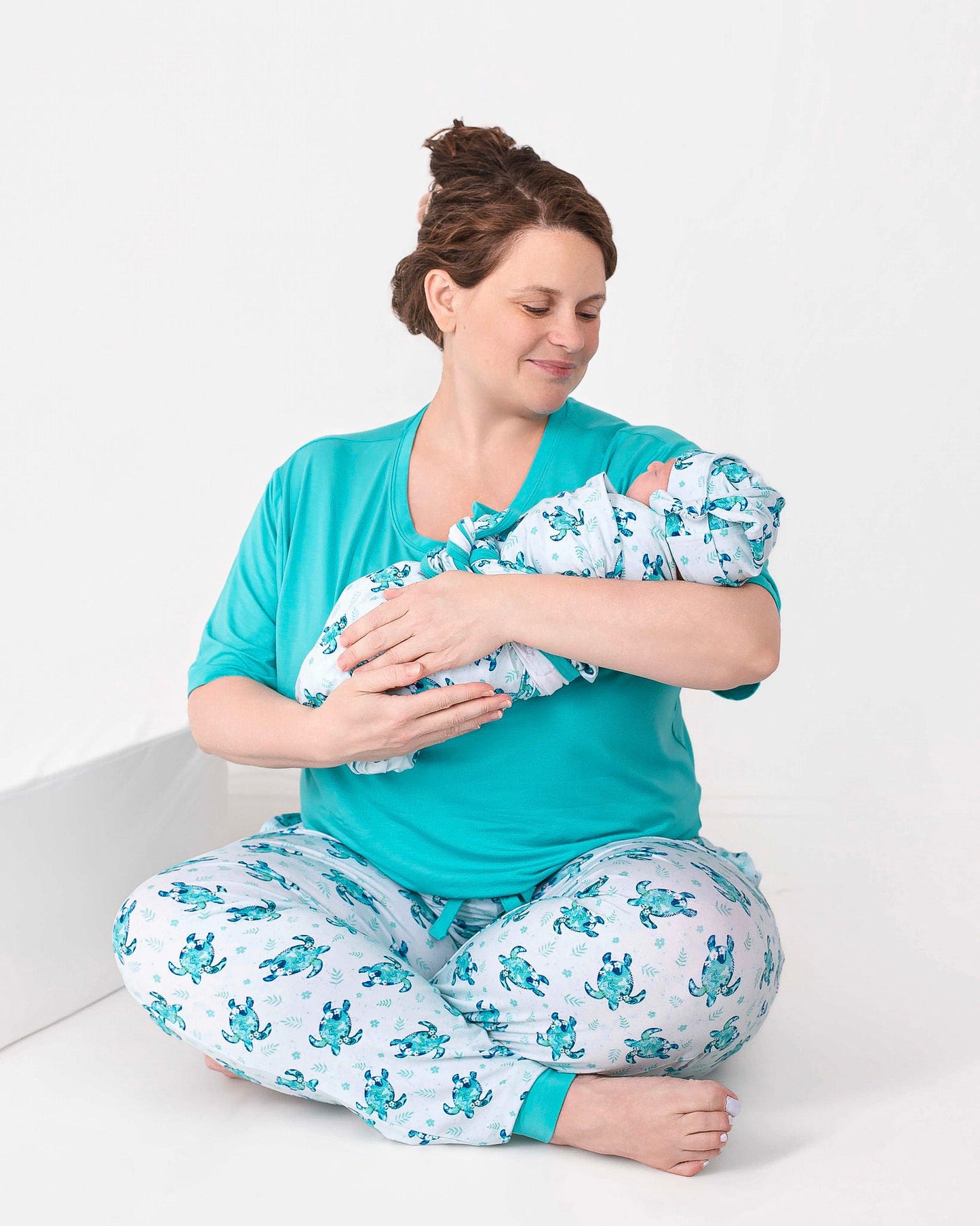 Turquoise | Adult Bamboo Short Sleeve T-Shirt