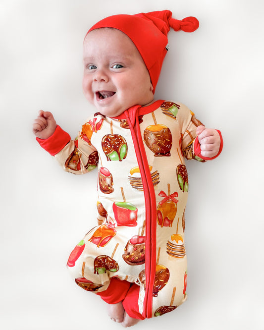 Apple Red | Bamboo Baby Knotted Hat