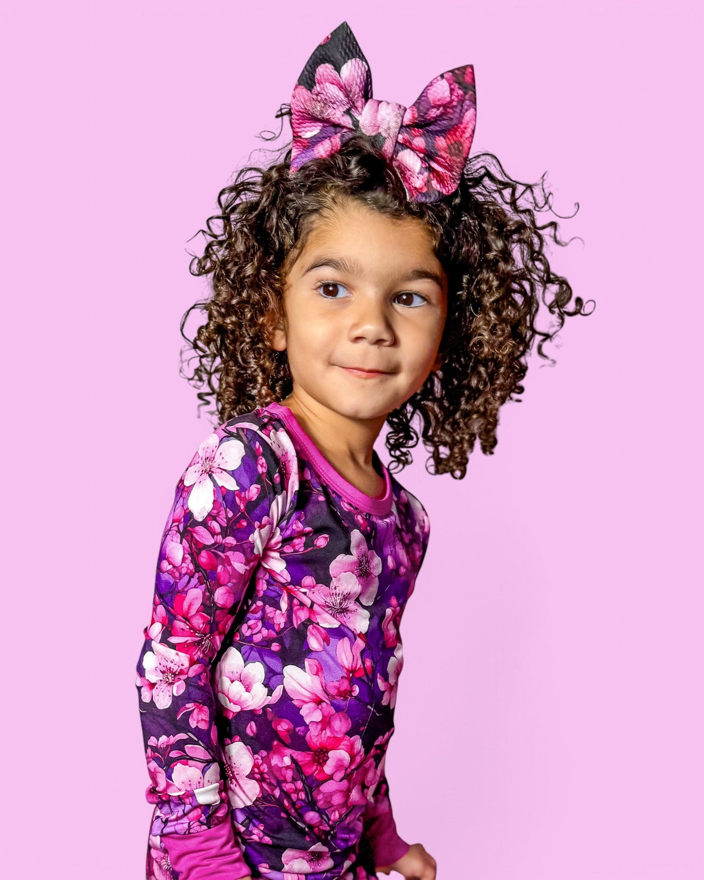 Cherry Blossoms | Large Nylon Bow Headband