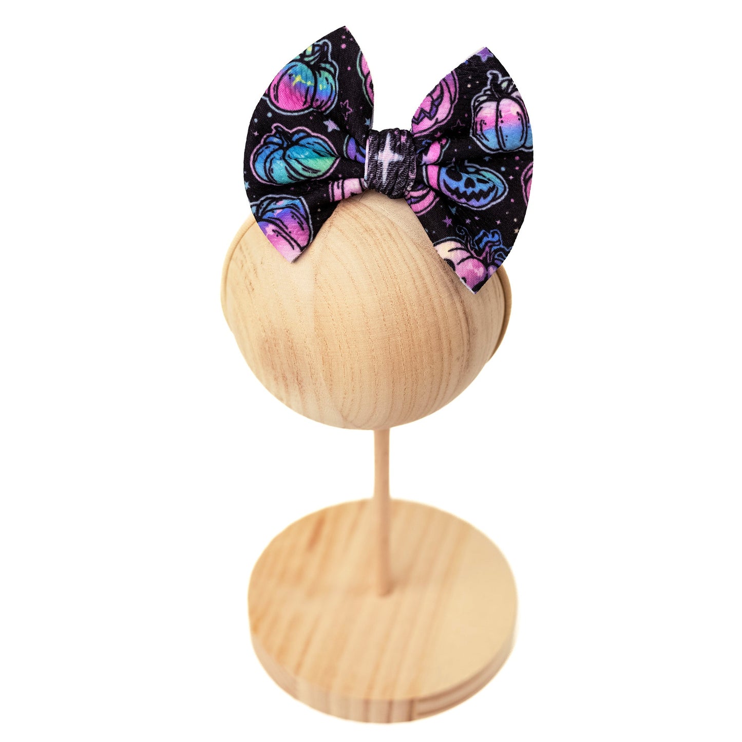 Halloween | Starlight Pumpkins | Toddler Girl Nylon Bow