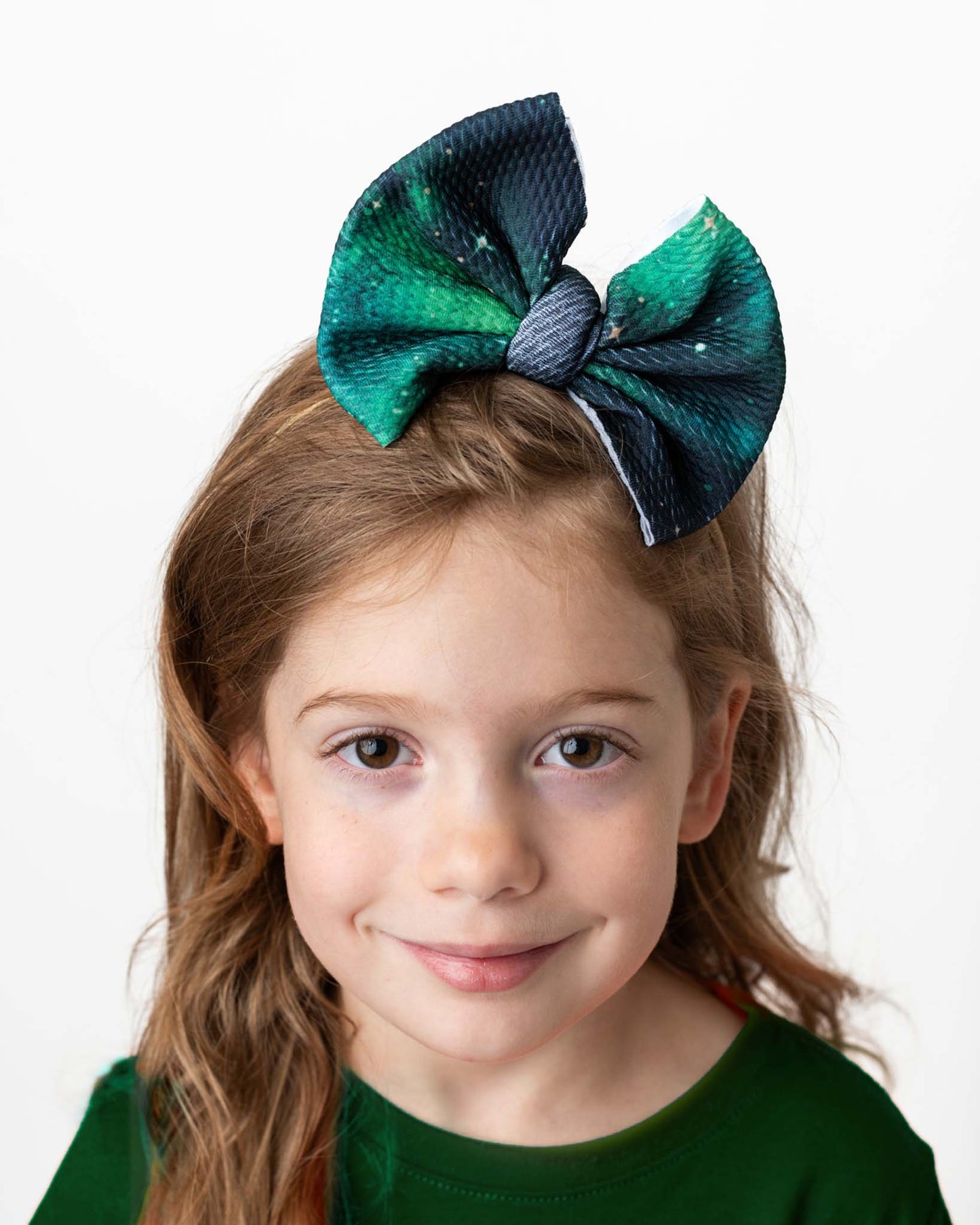 Wicked Cute | Green Galaxy Elixir | Large Nylon Bow Headband