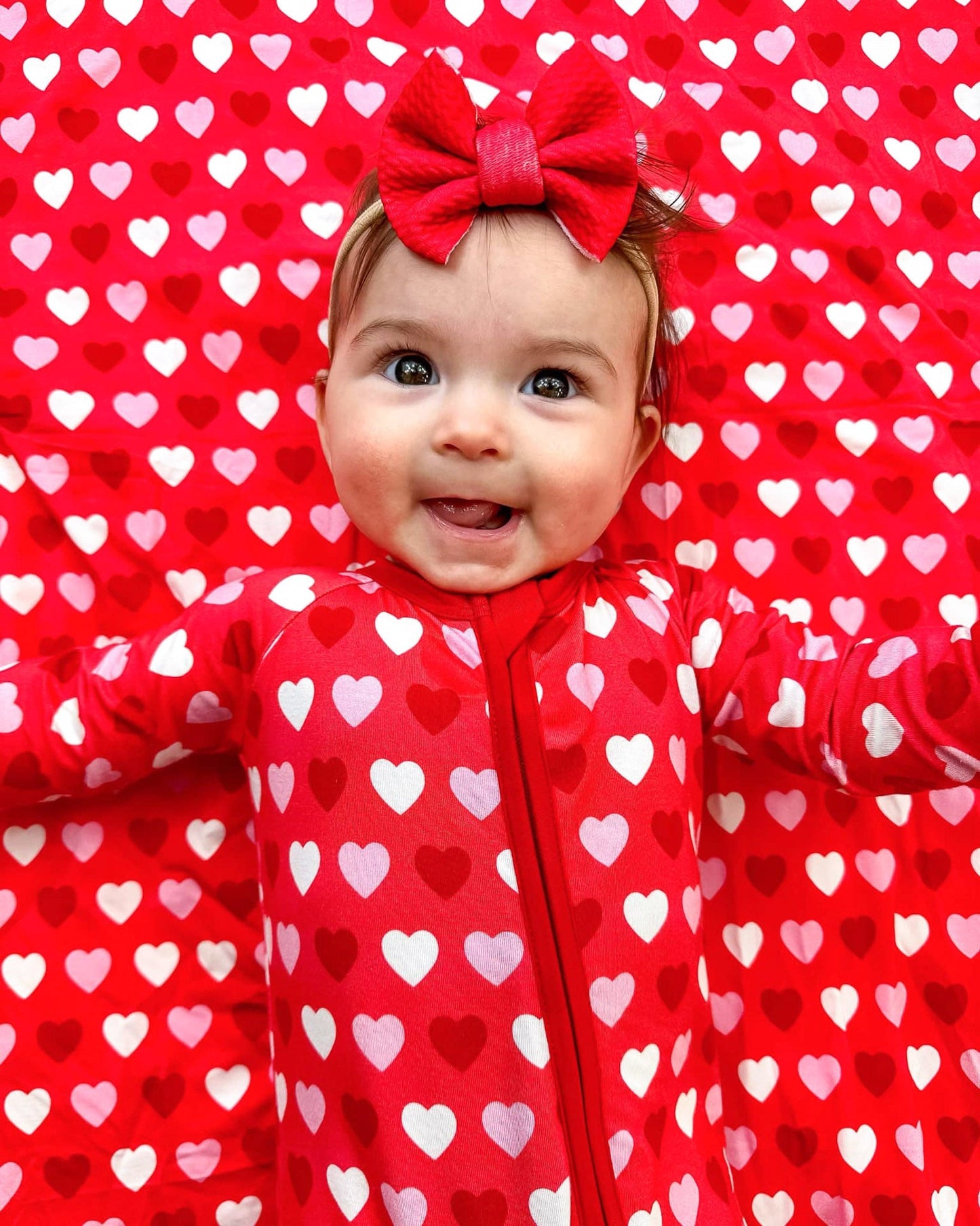 Ruby Red | Baby Girl Nylon Bow