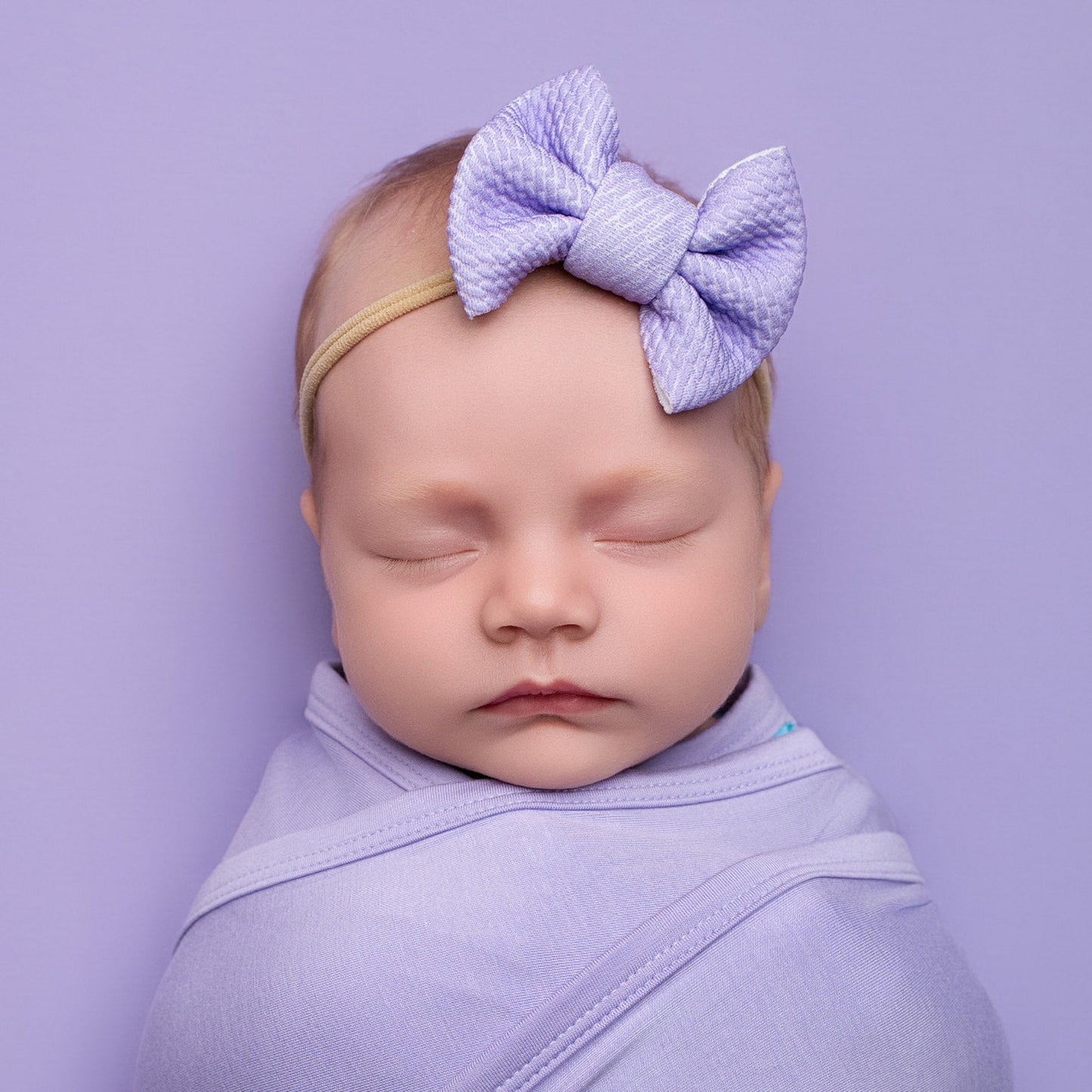 Pale Lavender | Baby Girl Nylon Bow
