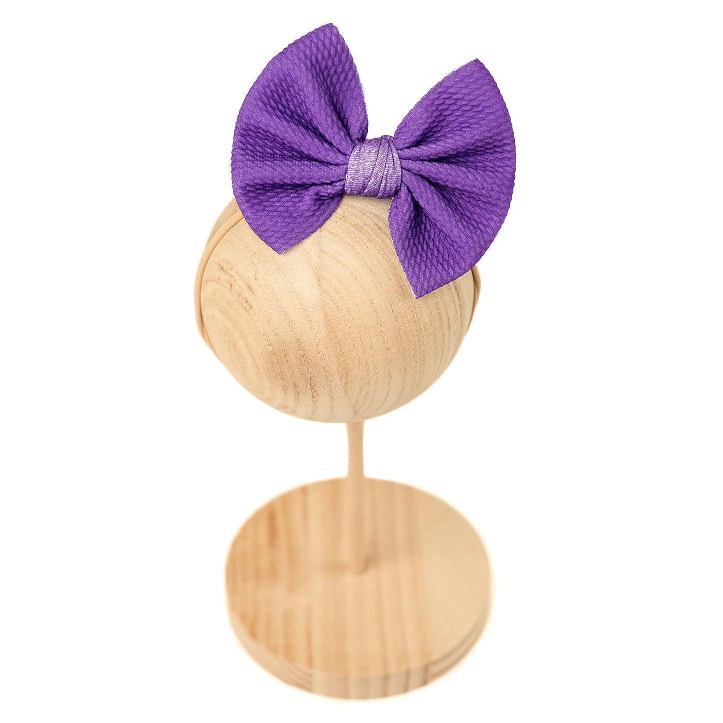 Violet | Large Nylon Bow Headband