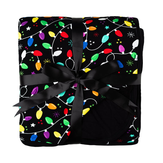 Holiday Lights | Double Layer Bamboo Adult Blanket