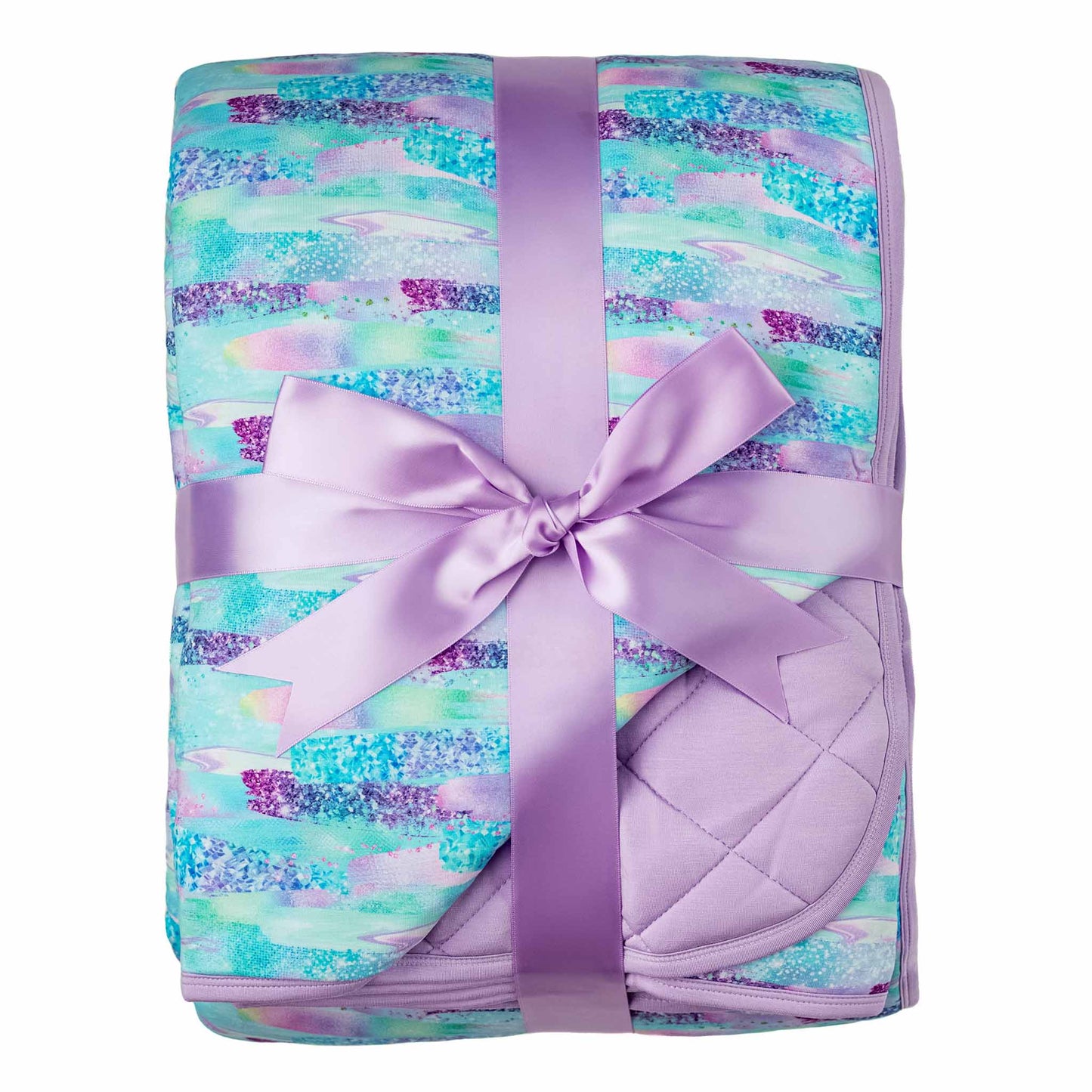 Mermaid Glitter | Bamboo Quilted Adult Blanket