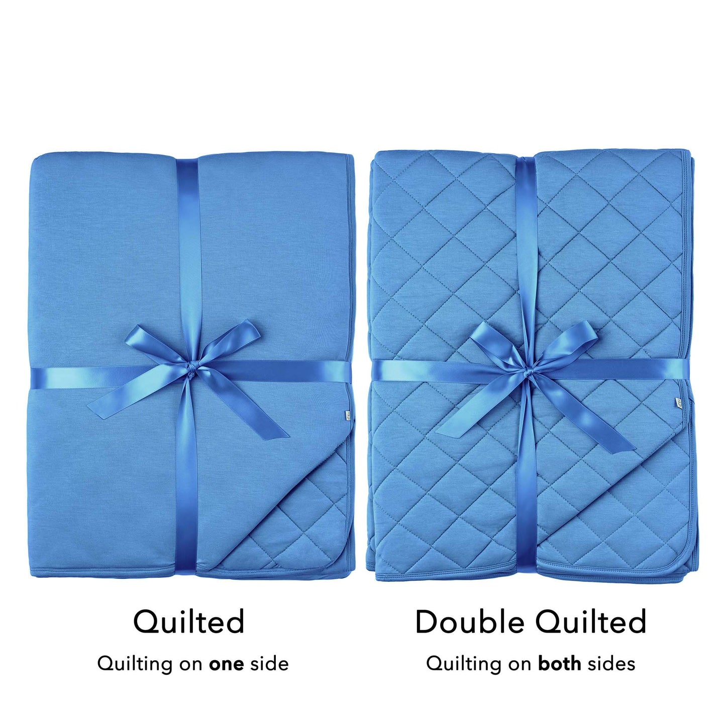 Steel Blue | Bamboo Quilted Adult Blanket