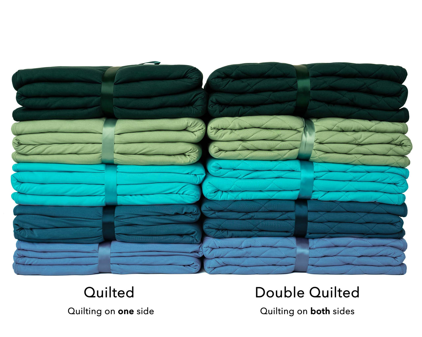 Turquoise | Bamboo Quilted Adult Blanket