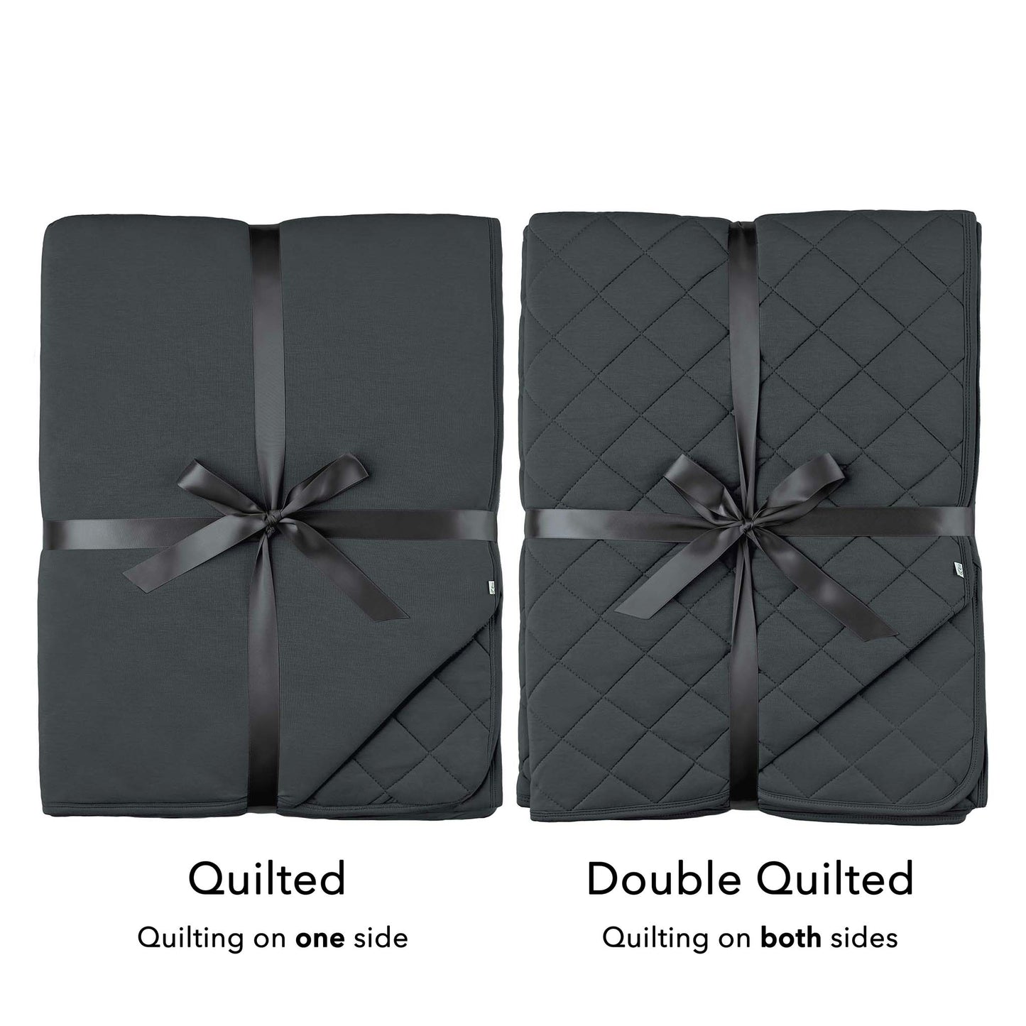 Charcoal | Bamboo Double Quilted Adult Blanket