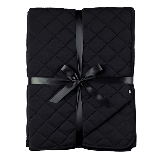 Black | Bamboo Double Quilted Adult Blanket
