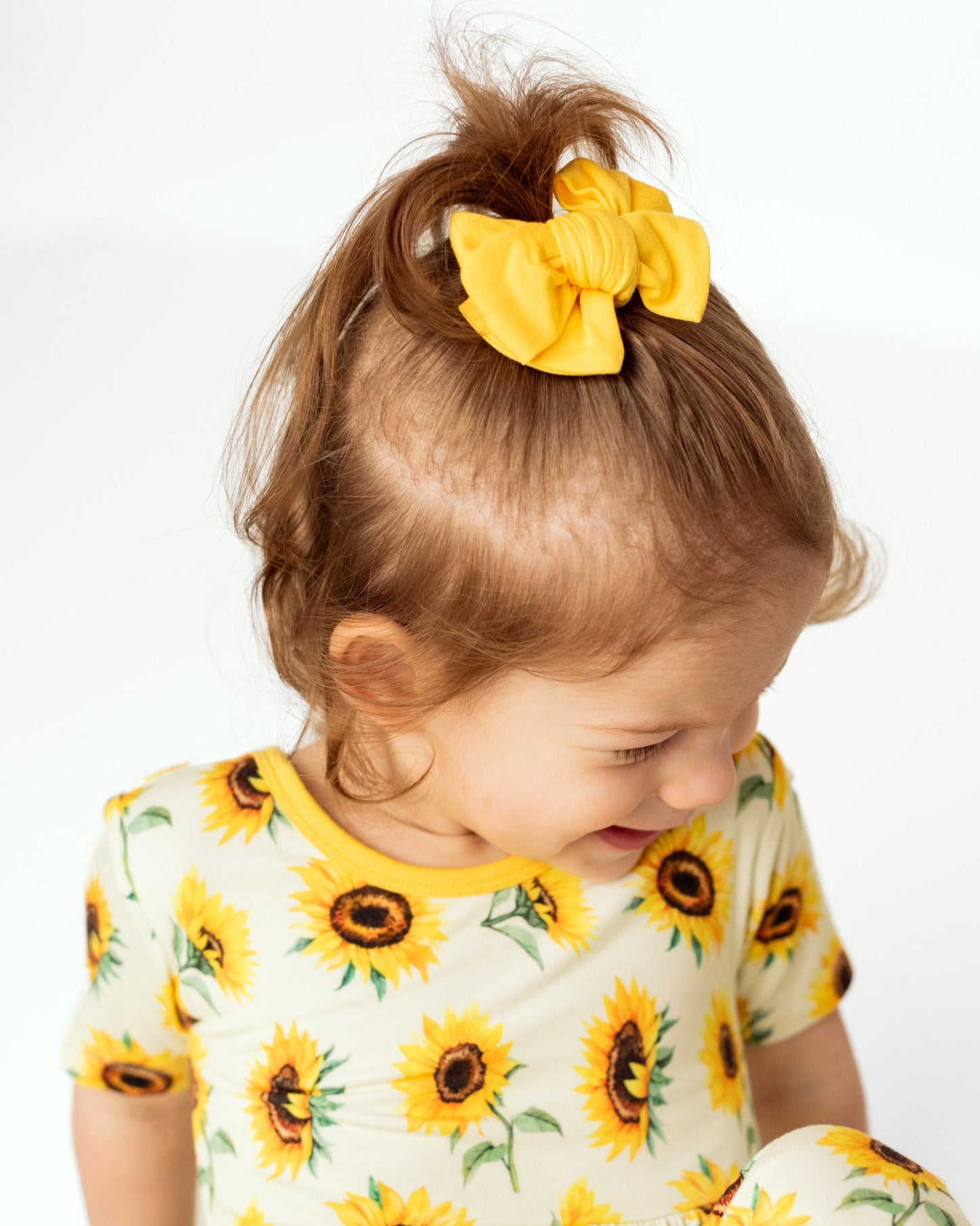 Lemon | Toddler Bamboo Clip on Bow
