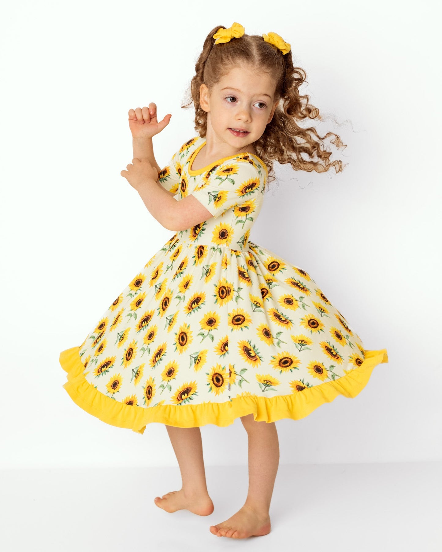 Lemon | Baby Bamboo Clip on Bow Set