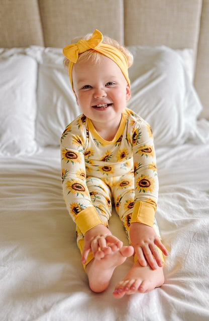 Lemon | Bamboo Headband Bow