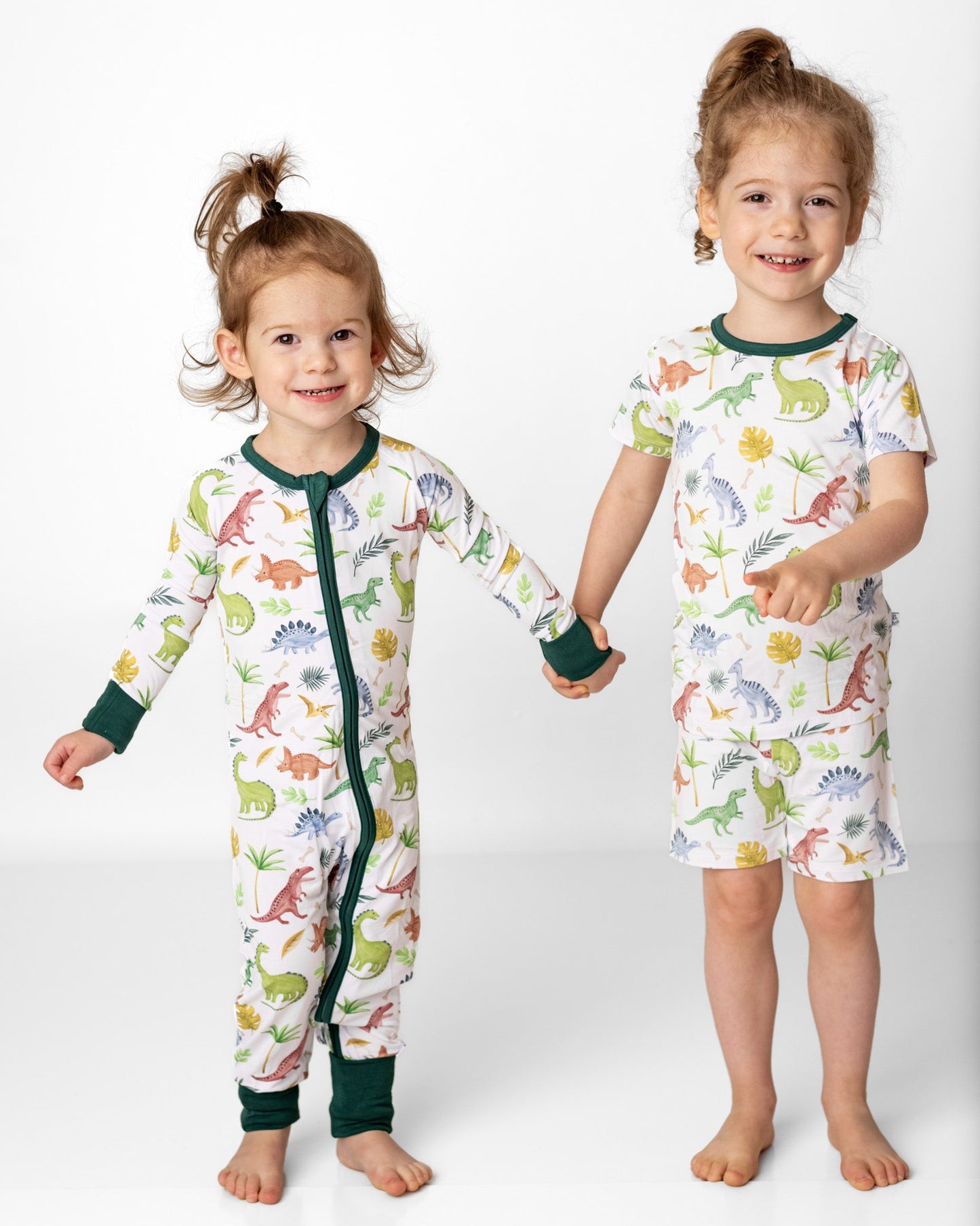 Dinosaur Land | Two-Piece Bamboo Short Sleeve Toddler & Kids Set