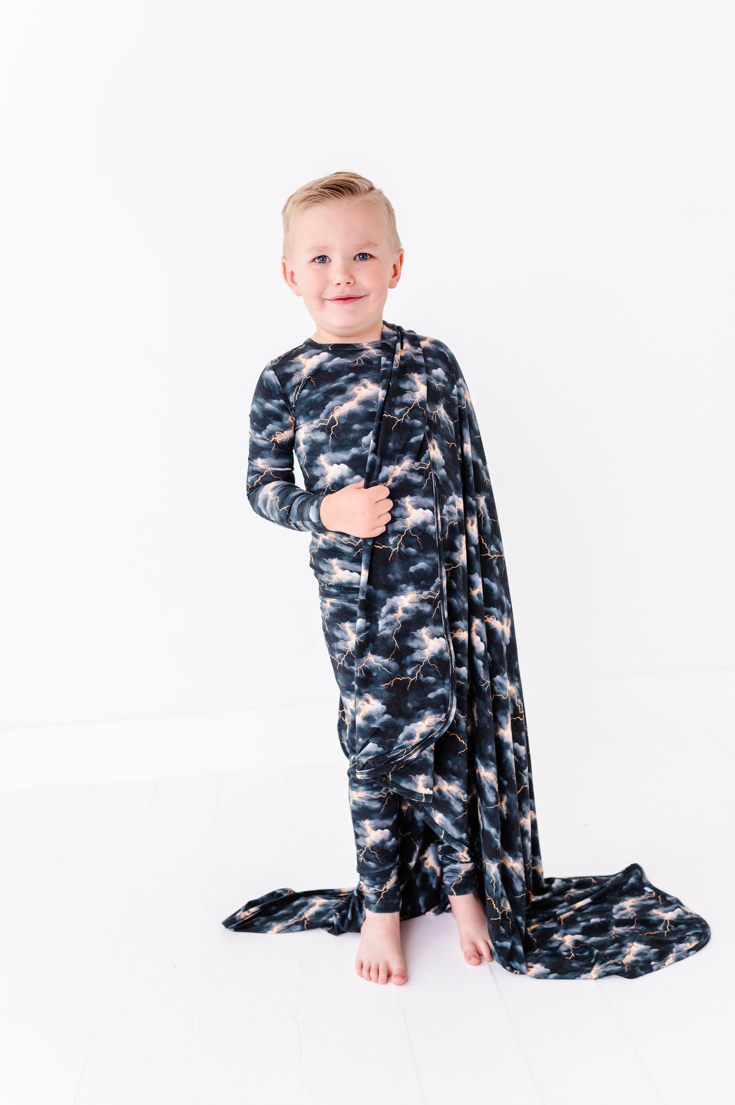Stormy Clouds | Bamboo Double Layer Toddler Blanket