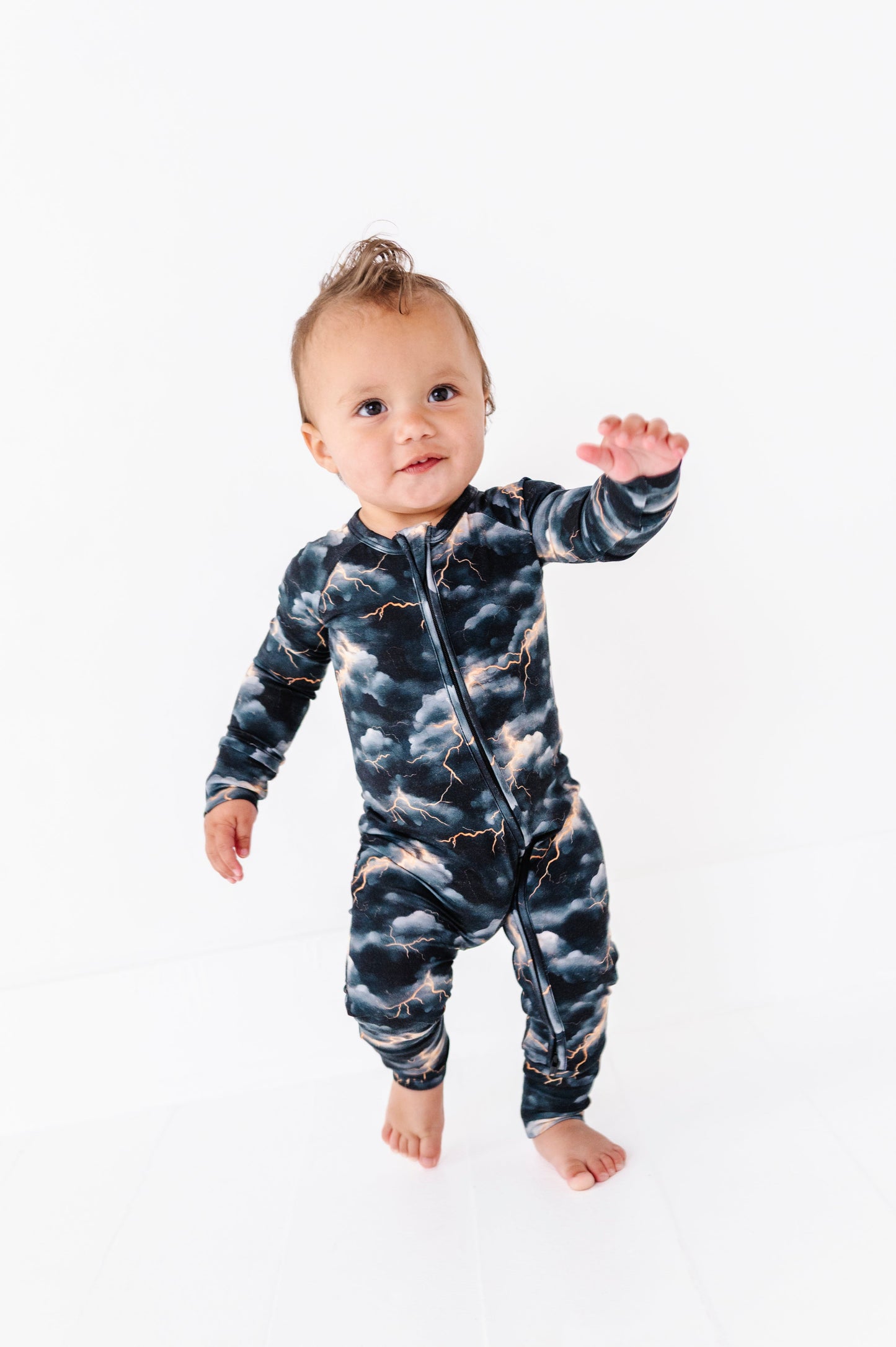 Stormy Clouds | Bamboo Zipper Pajamas
