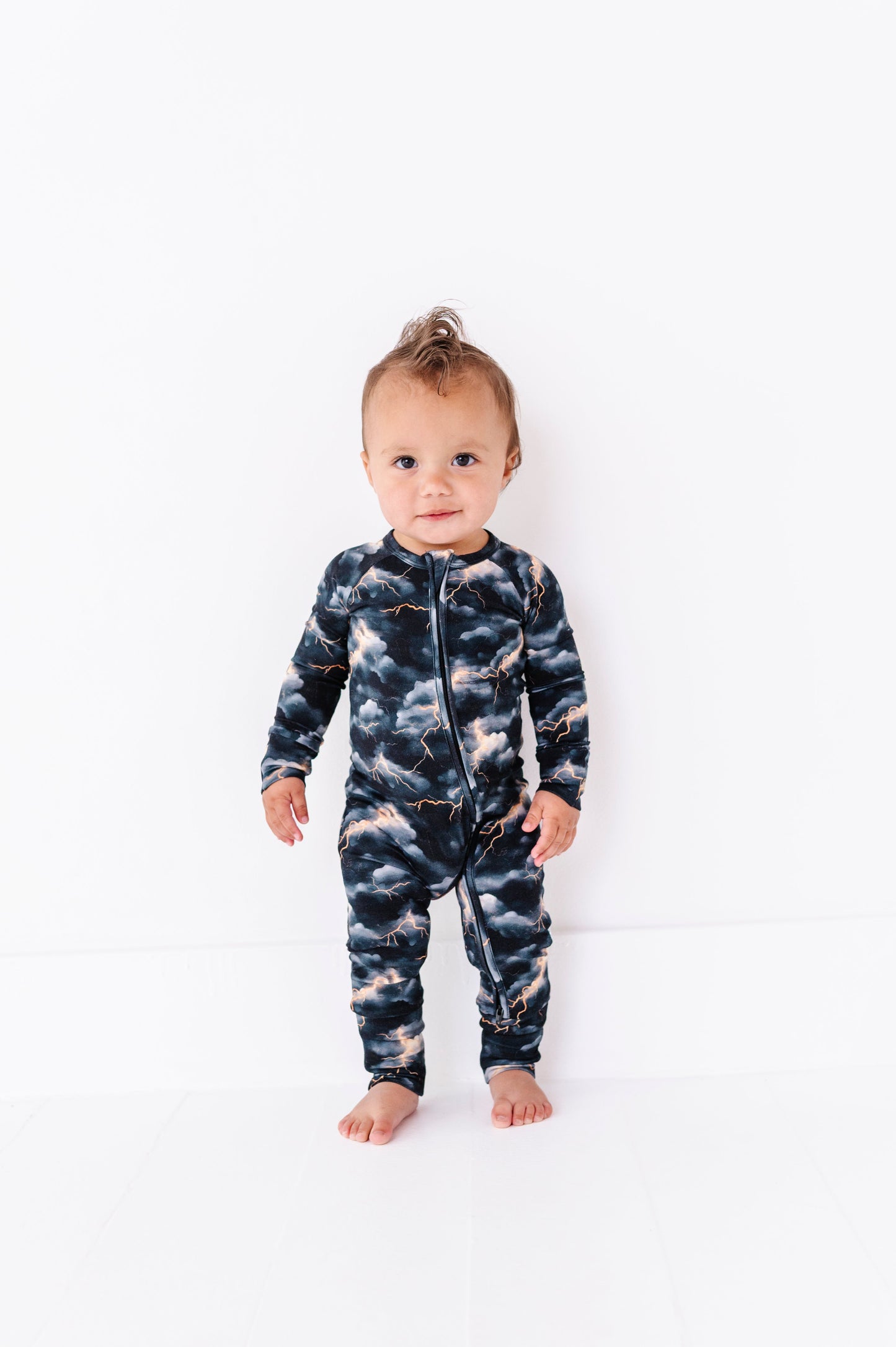 Stormy Clouds | Bamboo Zipper Pajamas